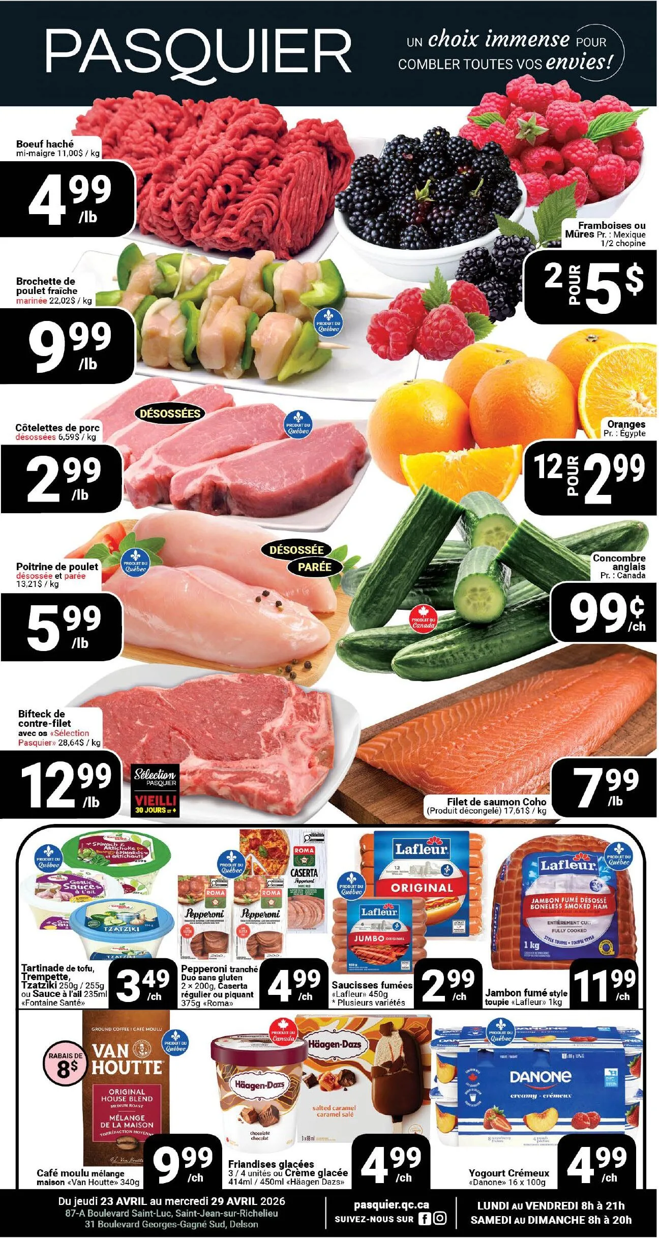 Page 1 de la Circulaire Pasquier du 23 au 29 avril 2026