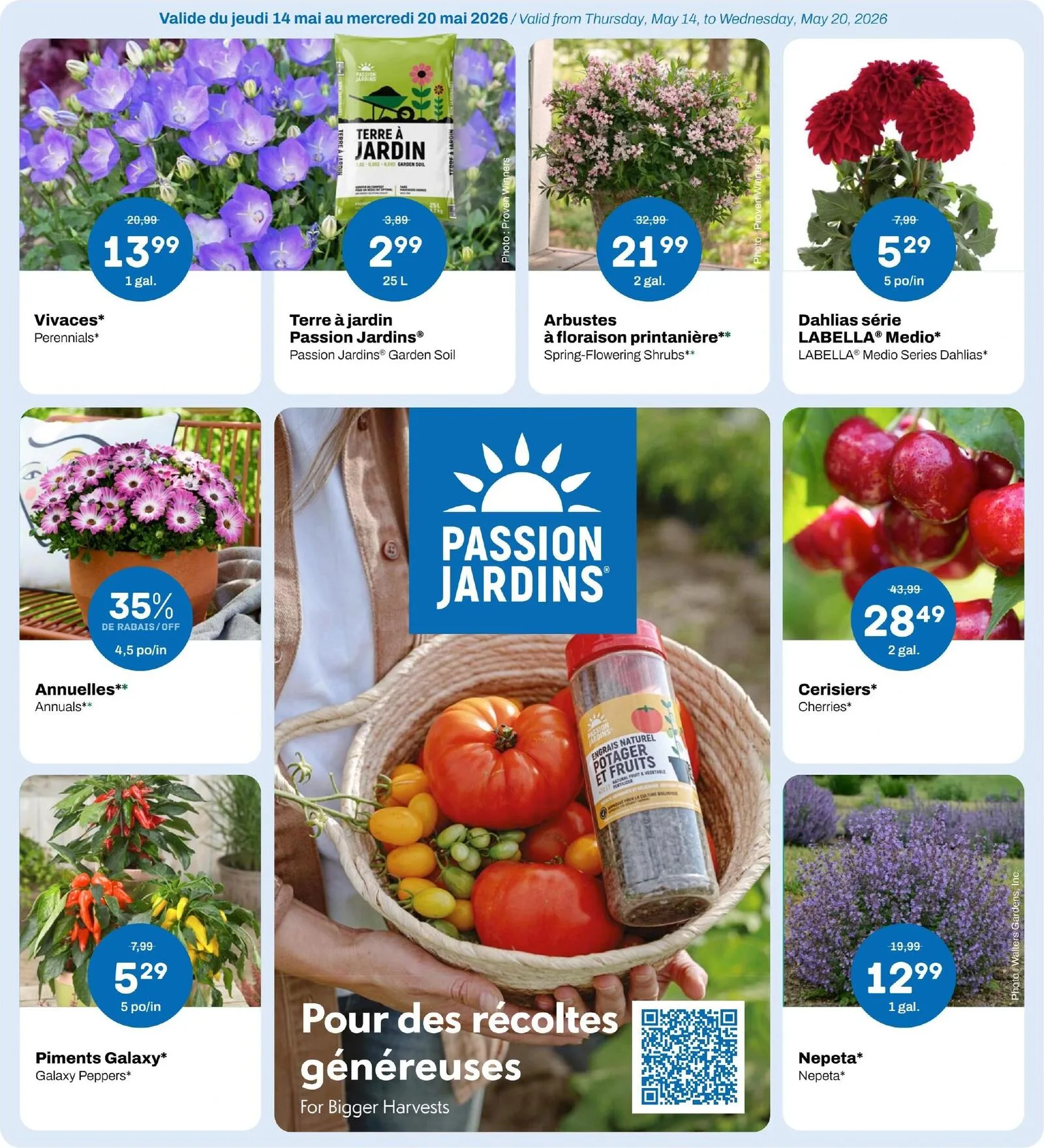 Page 1 de la Circulaire Passion Jardins du 14 au 20 mai 2026