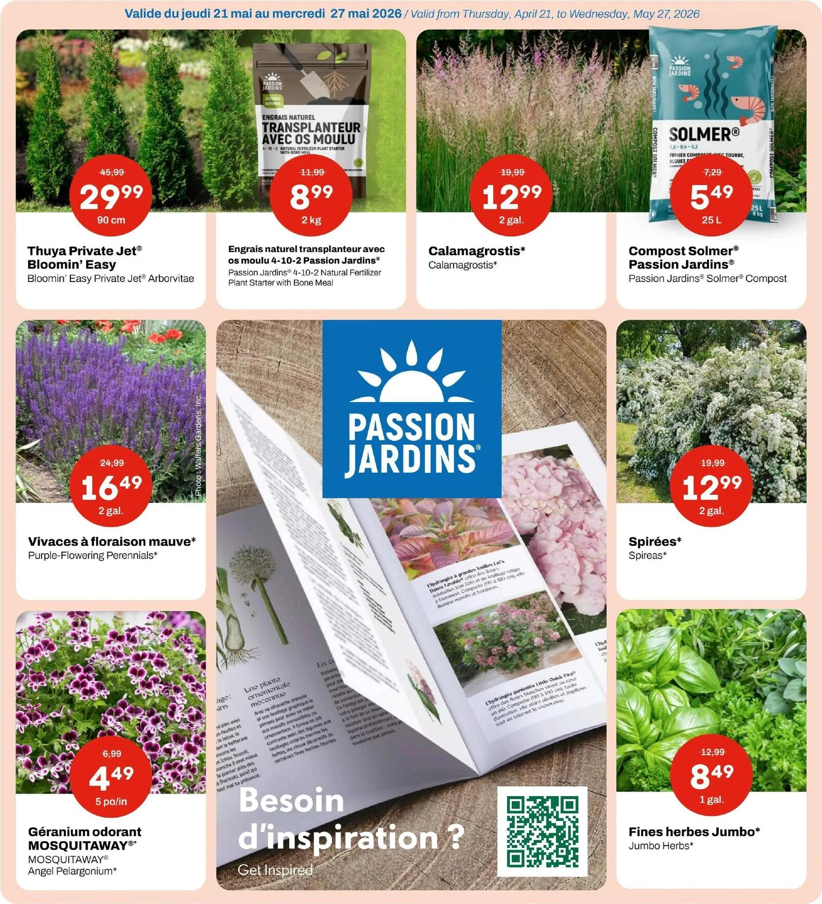Page 1 de la Circulaire Passion Jardins du 21 au 27 mai 2026