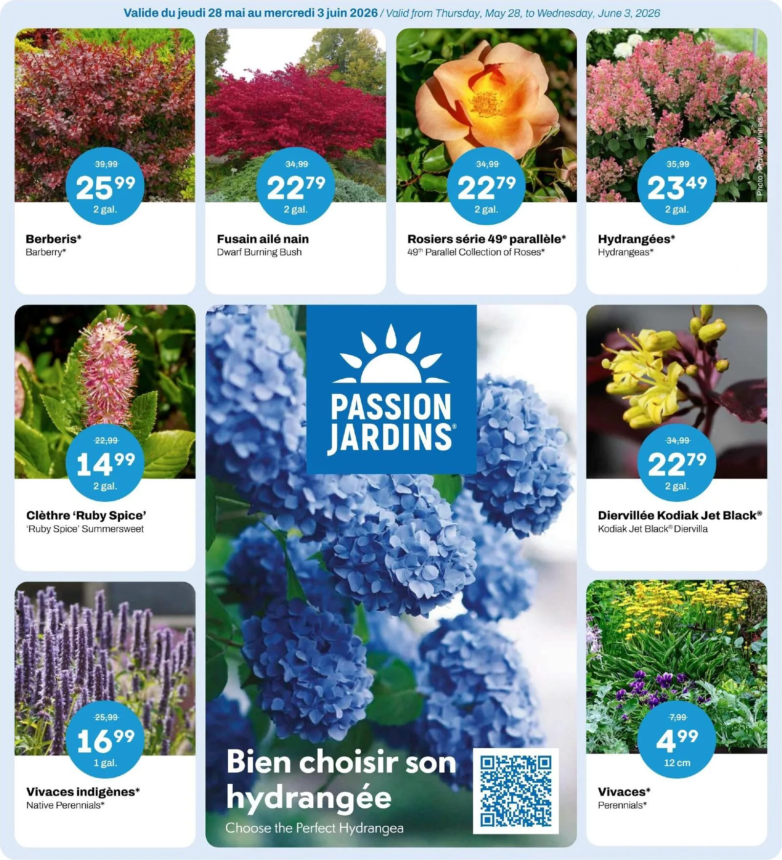 Page 1 de la Circulaire Passion Jardins du 28 mai au 3 juin 2026