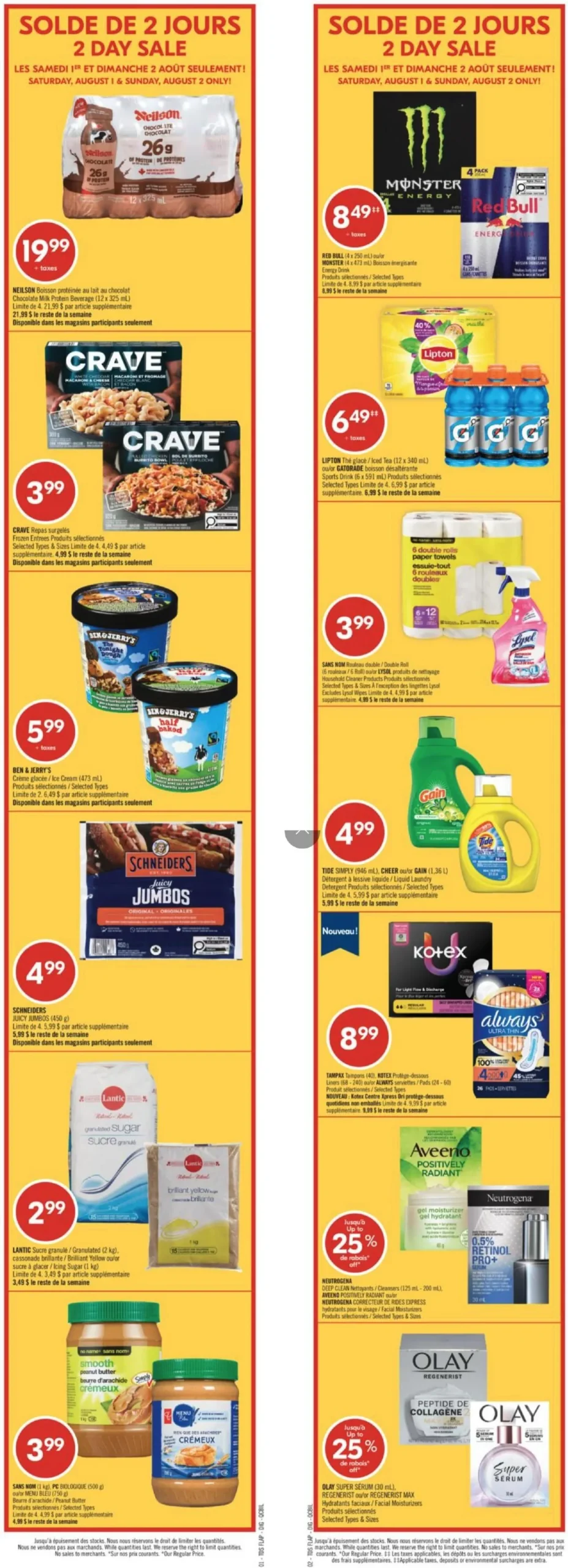 Page 2 de la Circulaire Pharmaprix du 1 au 6 août 2026