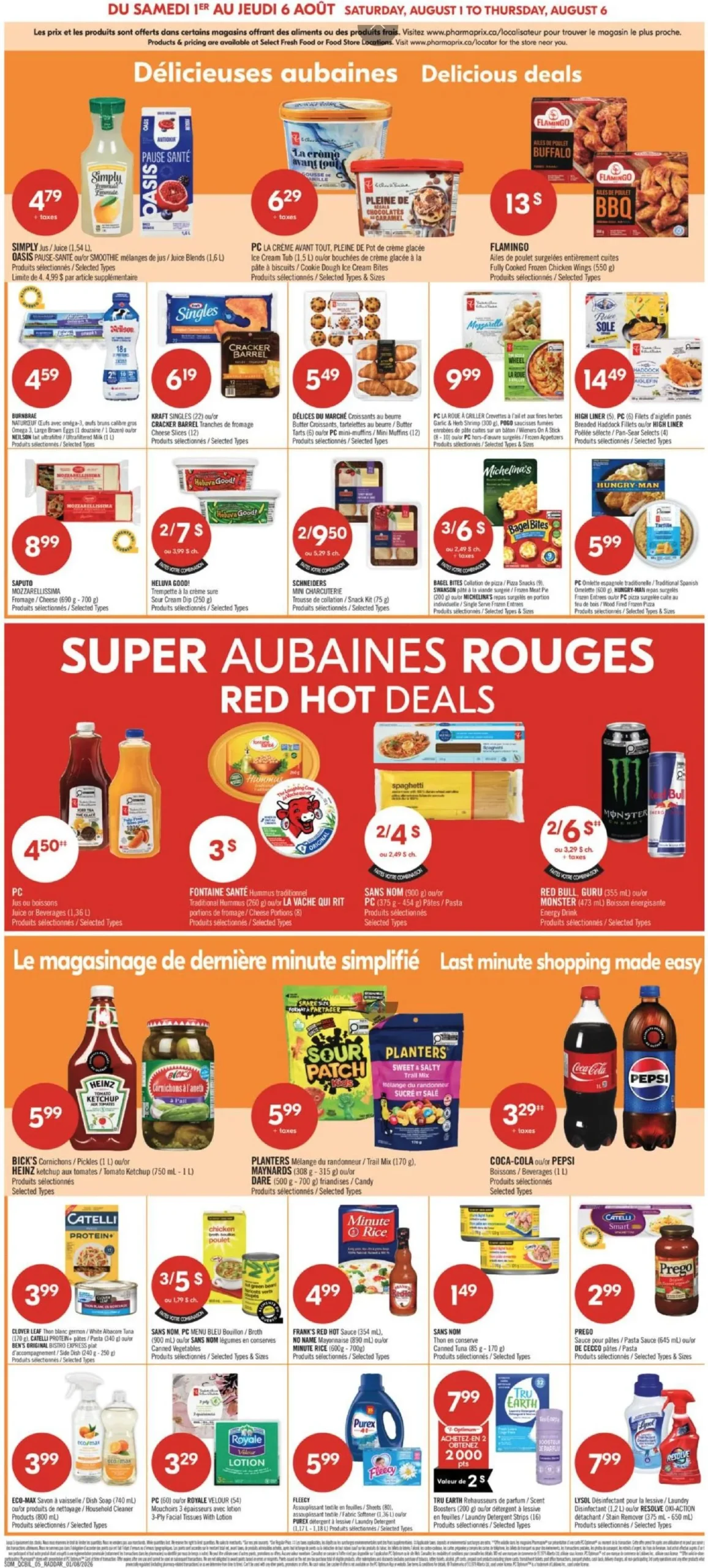 Page 7 de la Circulaire Pharmaprix du 1 au 6 août 2026