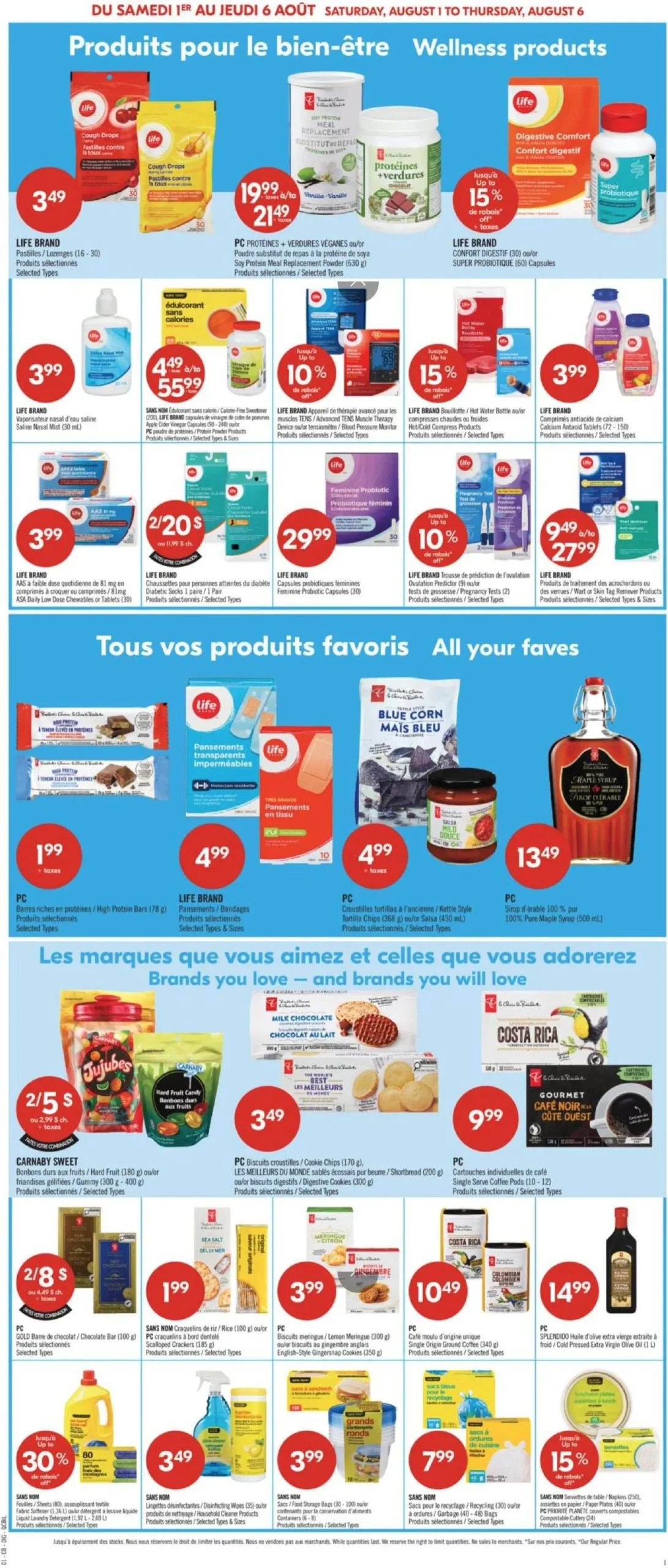 Page 13 de la Circulaire Pharmaprix du 1 au 6 août 2026