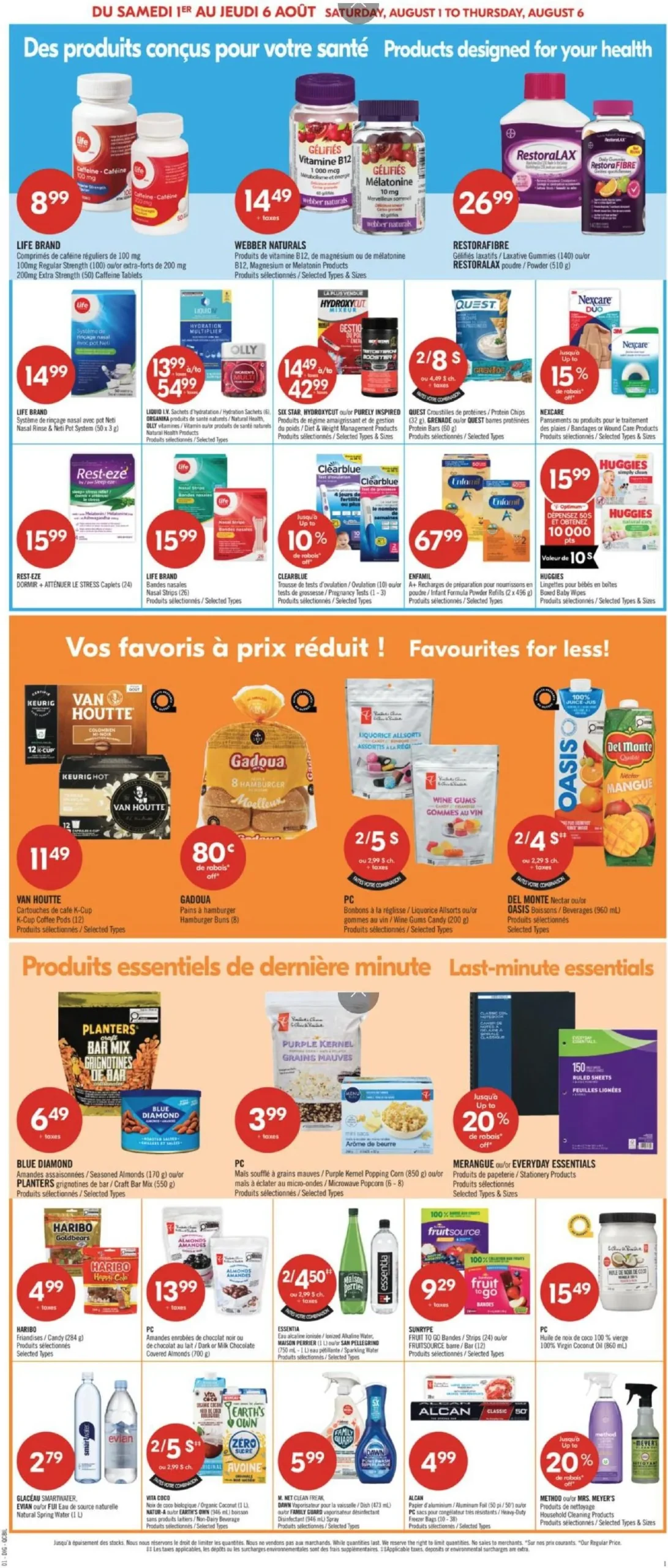 Page 15 de la Circulaire Pharmaprix du 1 au 6 août 2026