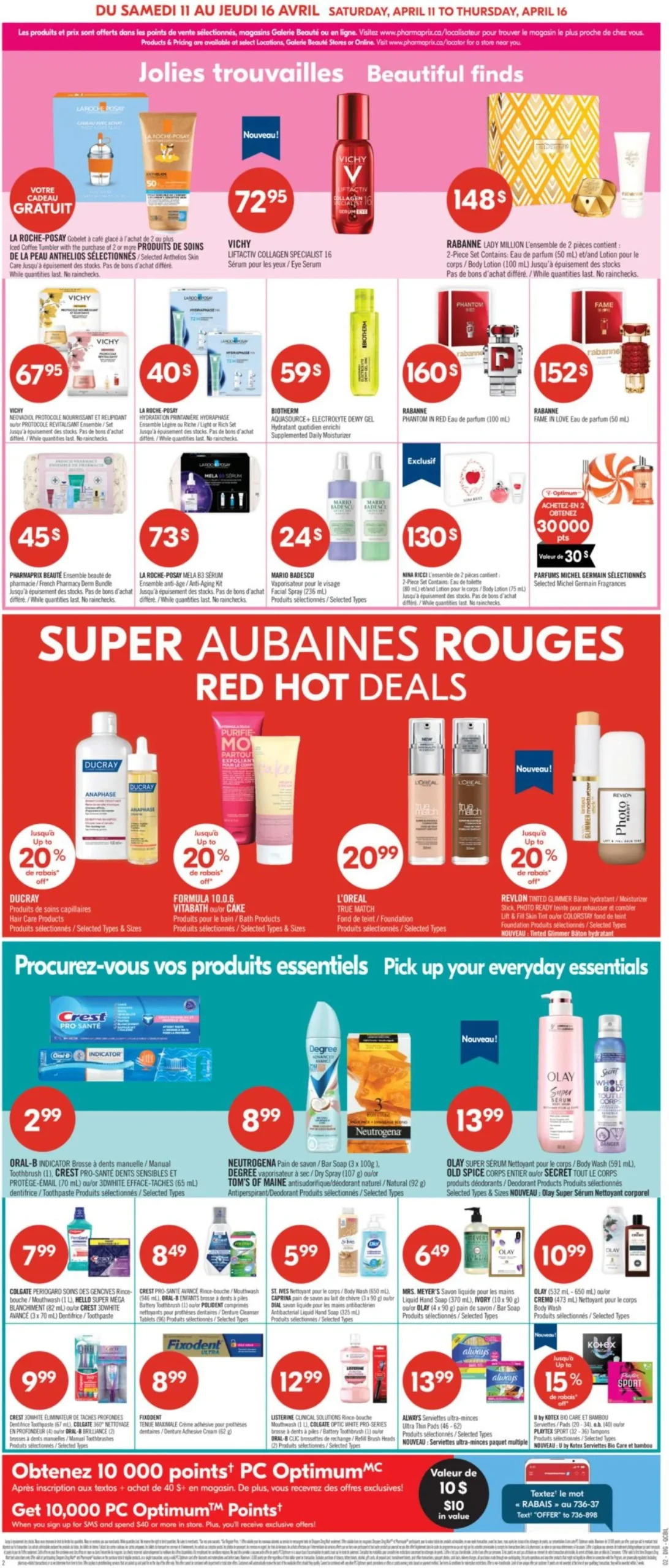 Page 9 de la Circulaire Pharmaprix du 11 au 16 avril 2026