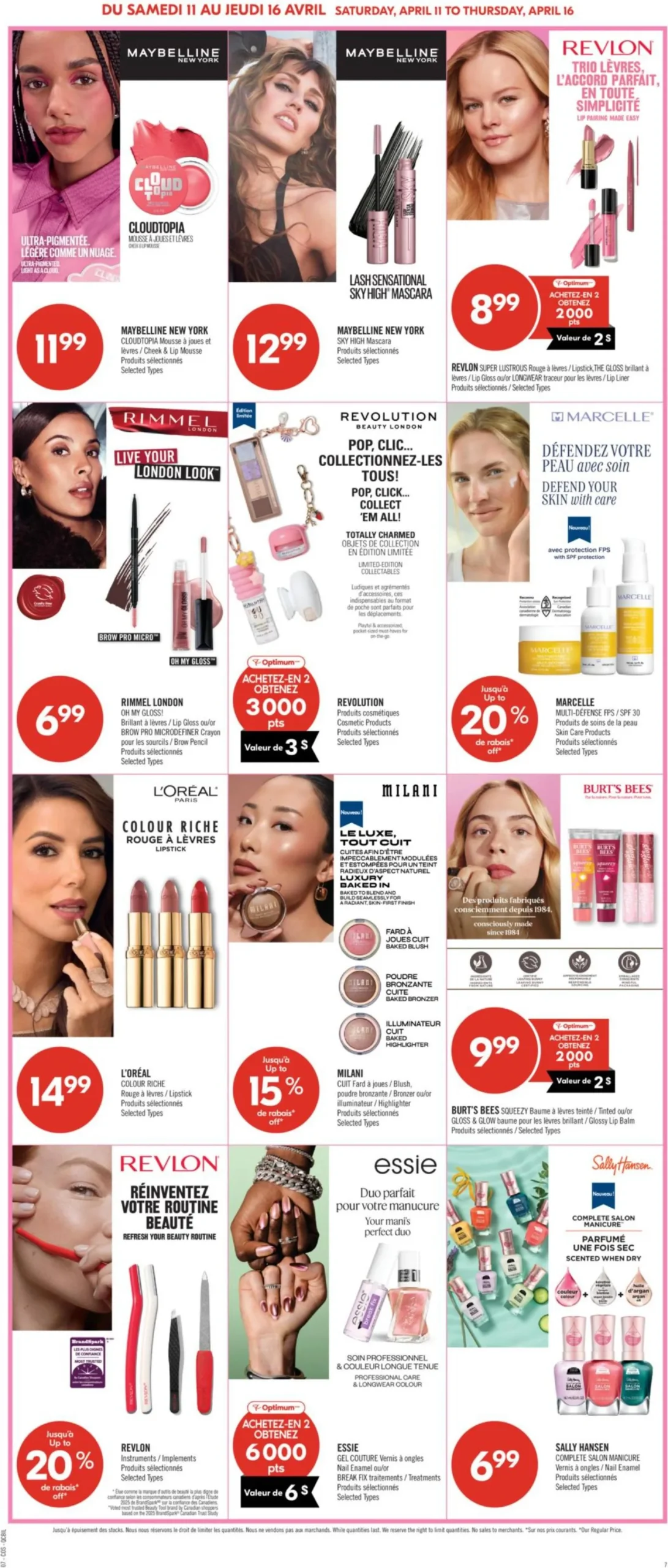 Page 12 de la Circulaire Pharmaprix du 11 au 16 avril 2026