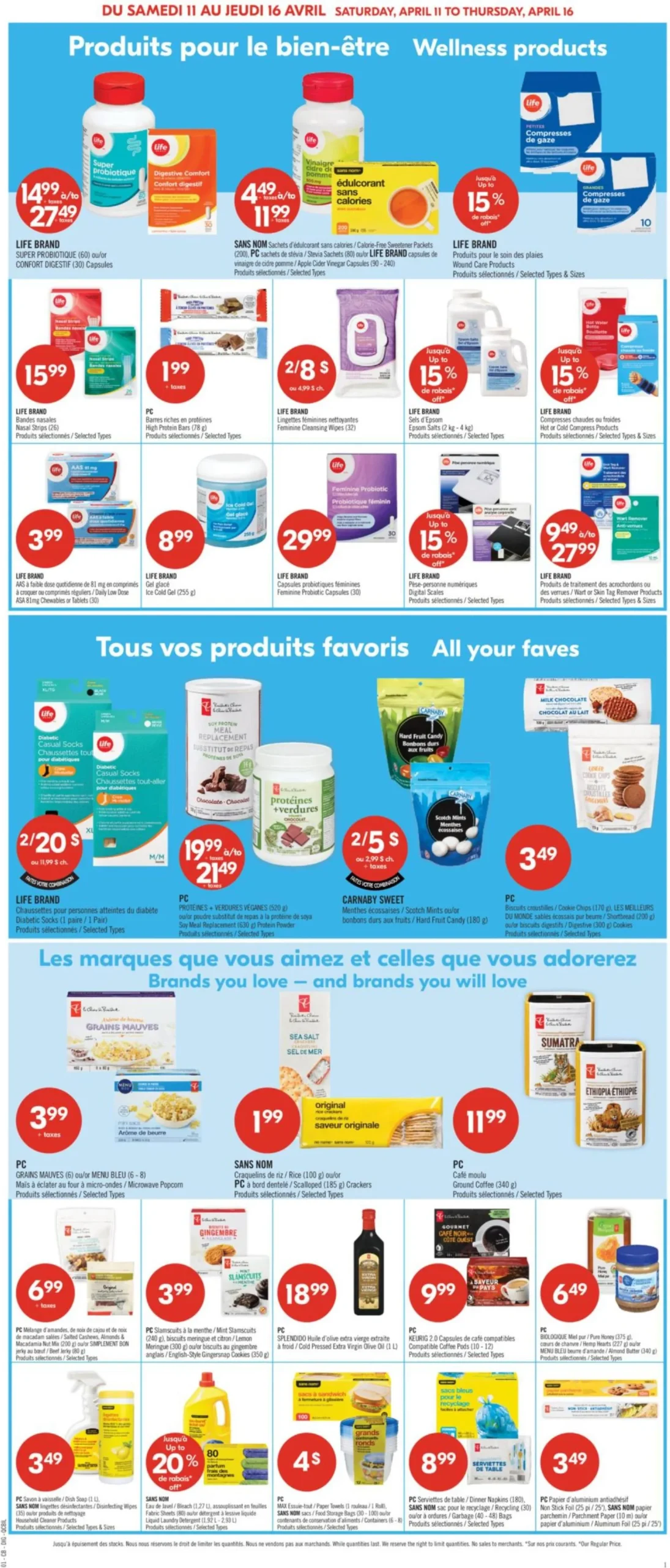 Page 13 de la Circulaire Pharmaprix du 11 au 16 avril 2026