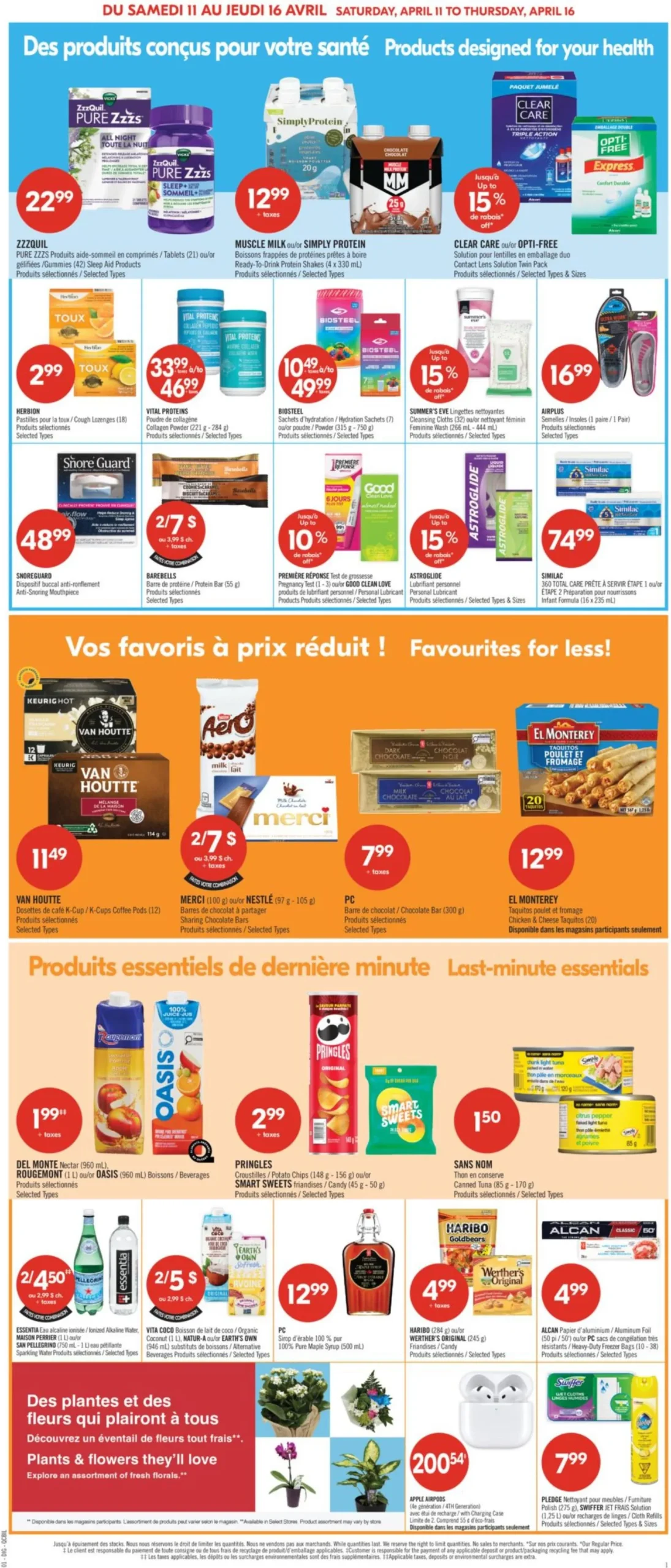 Page 15 de la Circulaire Pharmaprix du 11 au 16 avril 2026