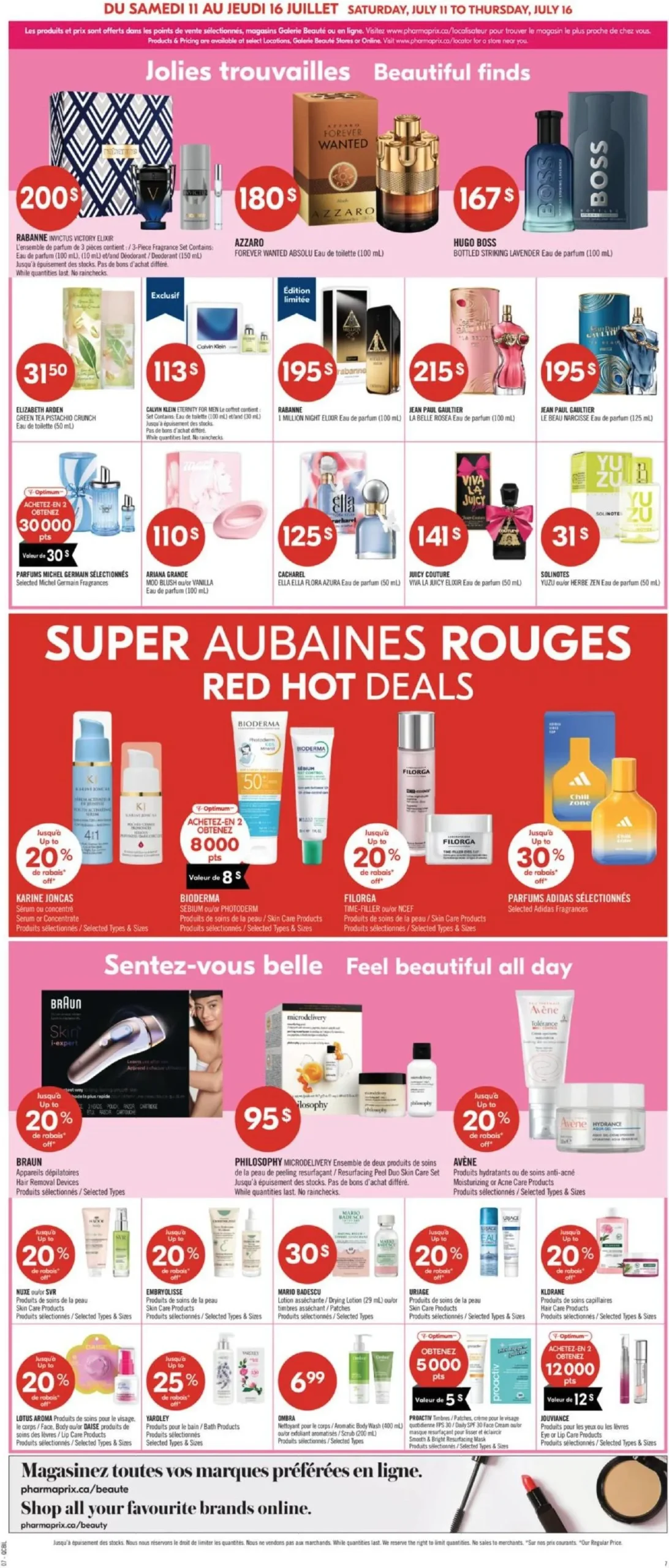 Page 10 de la Circulaire Pharmaprix du 11 au 16 juillet 2026