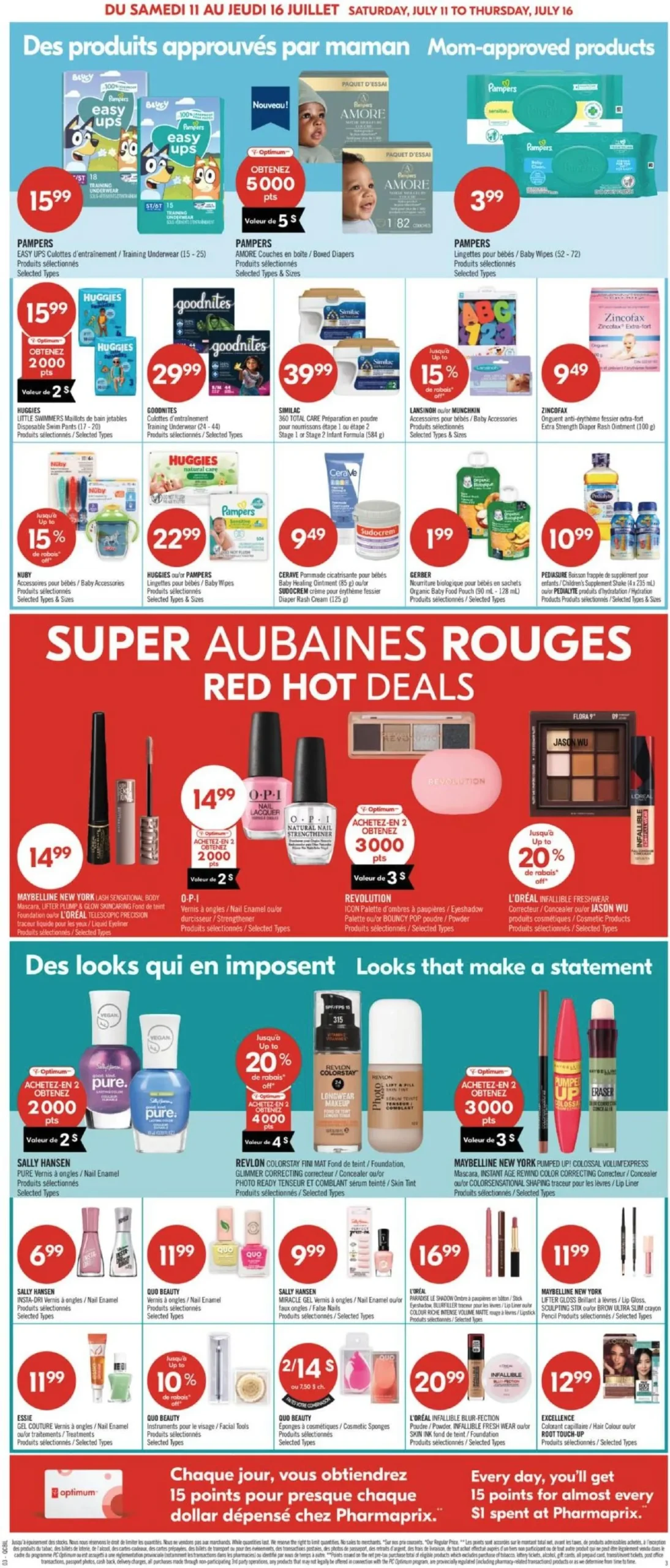 Page 11 de la Circulaire Pharmaprix du 11 au 16 juillet 2026