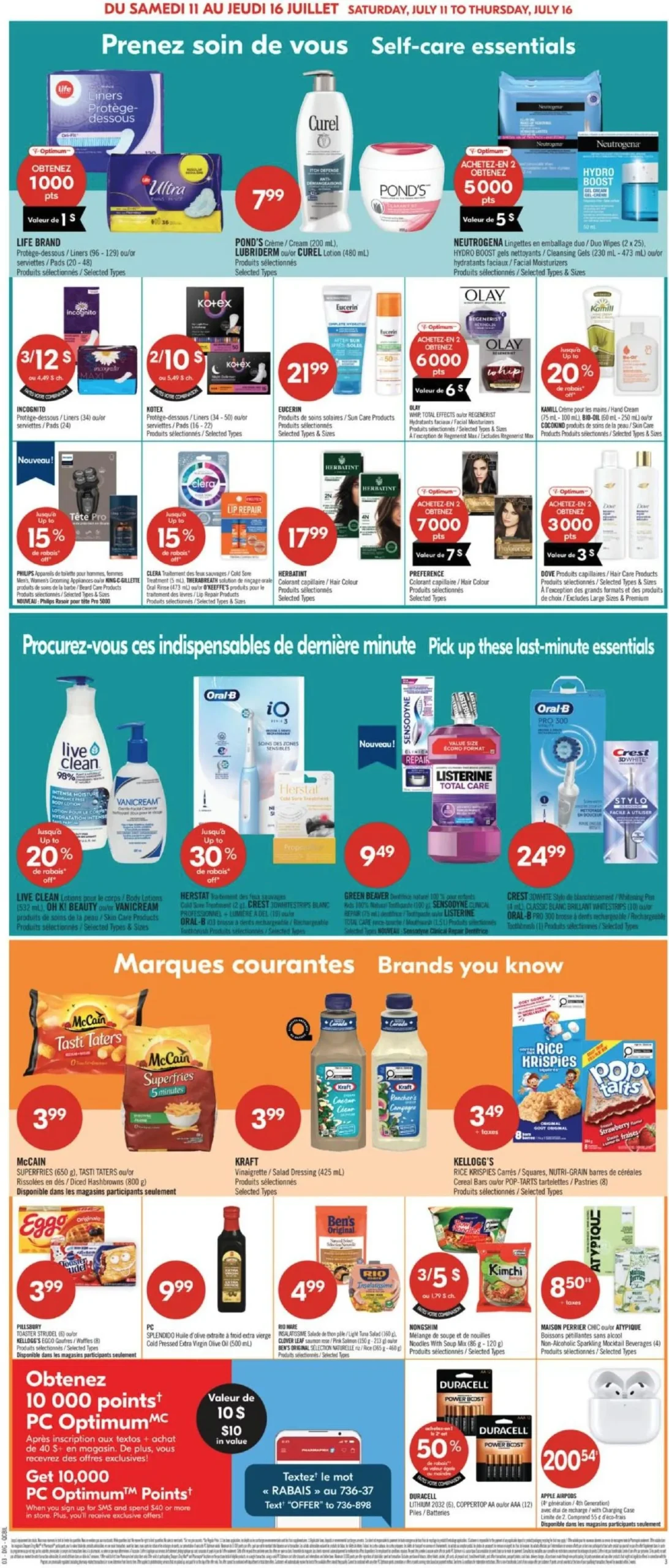 Page 14 de la Circulaire Pharmaprix du 11 au 16 juillet 2026