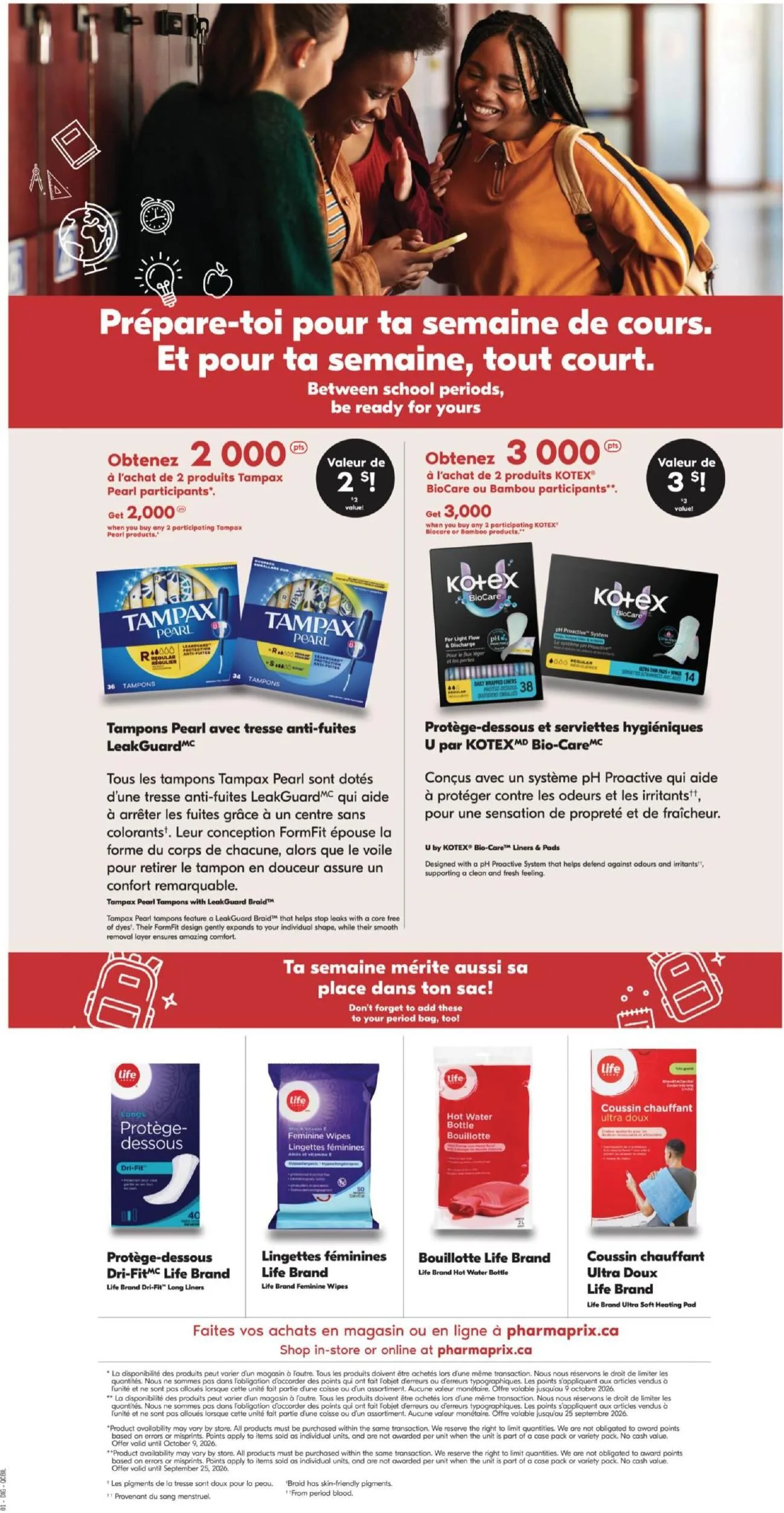 Page 23 de la Circulaire Pharmaprix du 12 au 17 septembre 2026