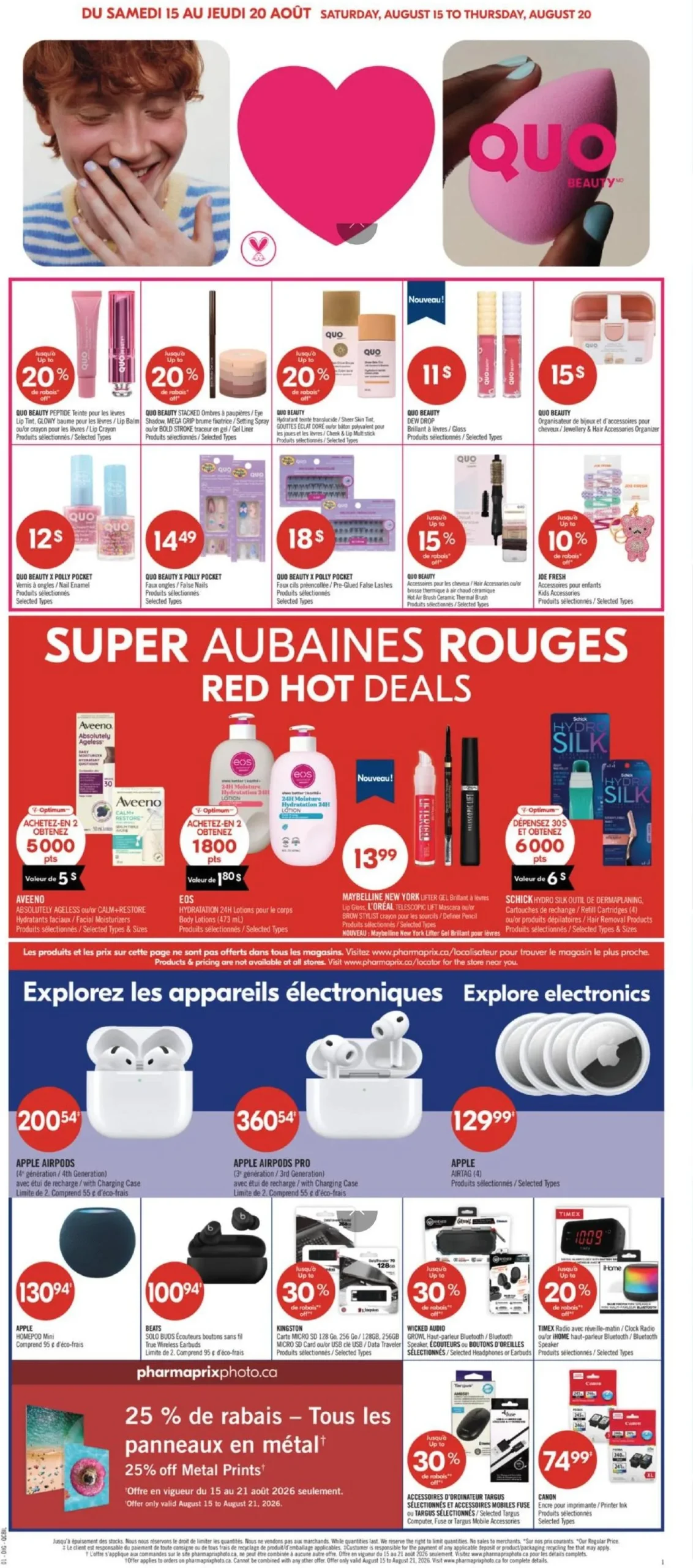 Page 8 de la Circulaire Pharmaprix du 15 au 20 août 2026