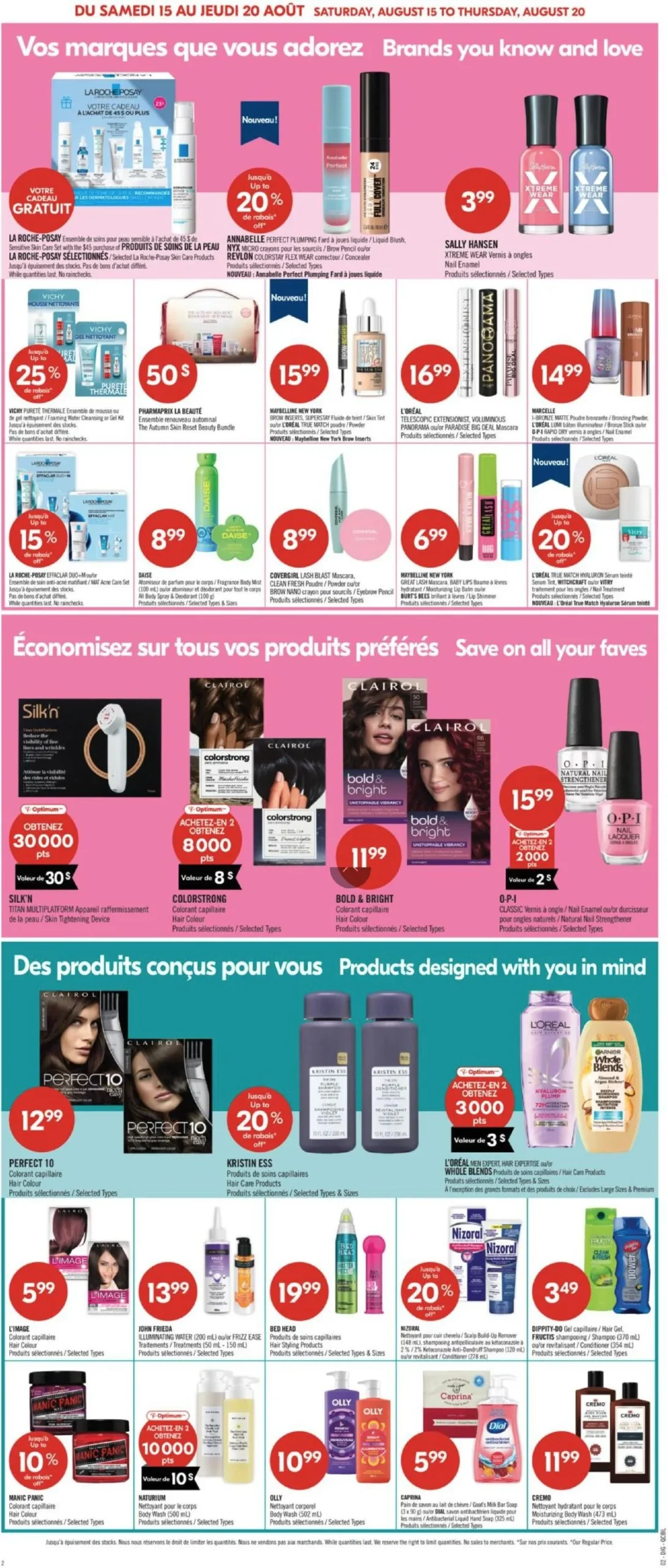 Page 18 de la Circulaire Pharmaprix du 15 au 20 août 2026