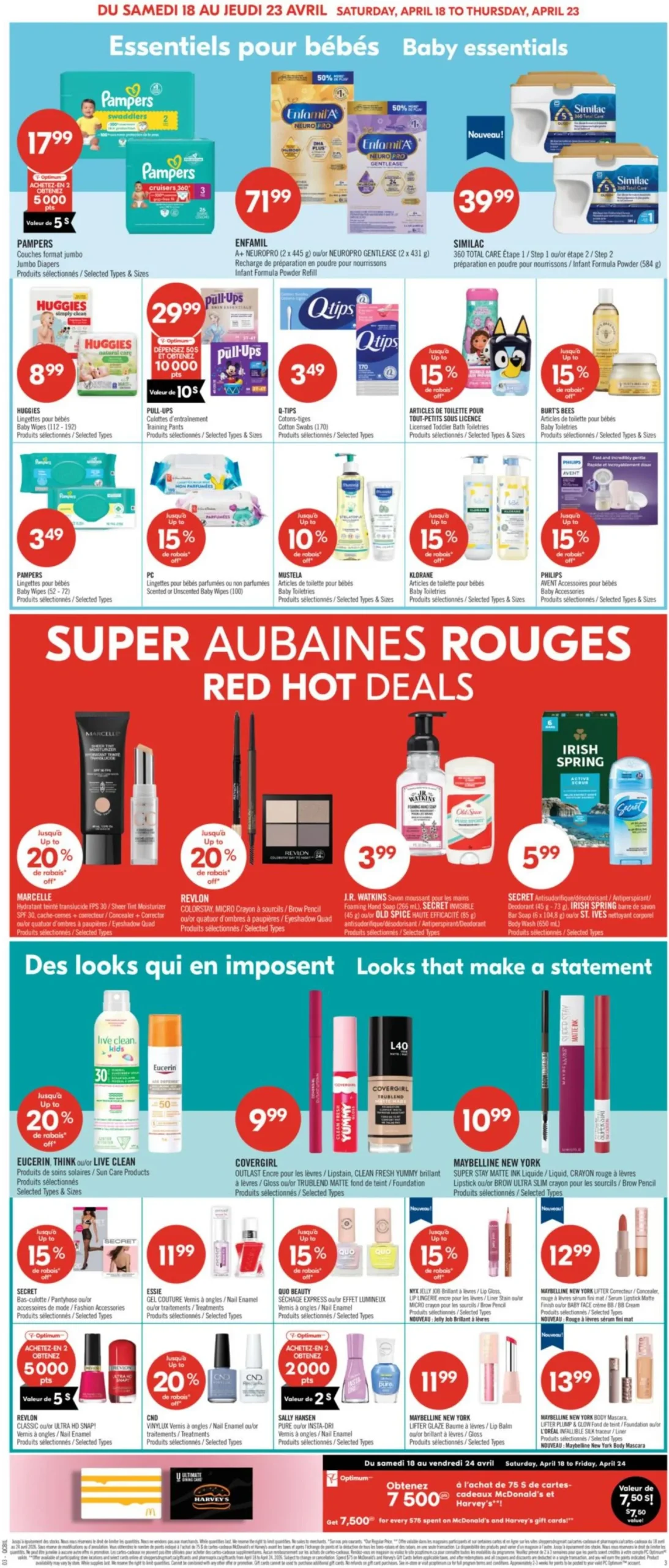 Page 8 de la Circulaire Pharmaprix du 18 au 23 avril 2026