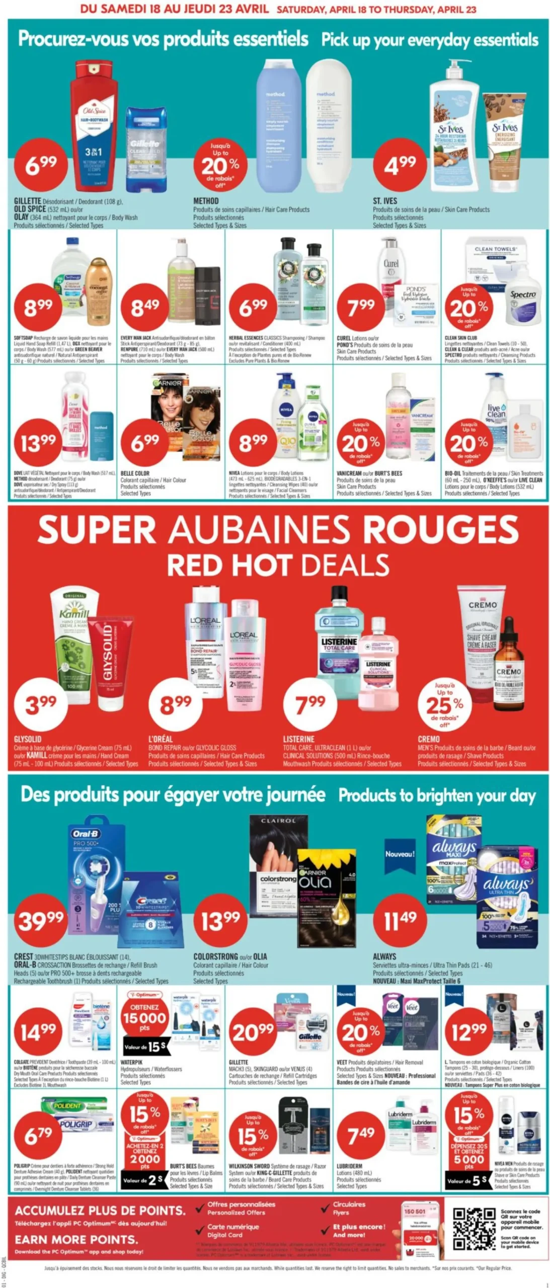 Page 9 de la Circulaire Pharmaprix du 18 au 23 avril 2026