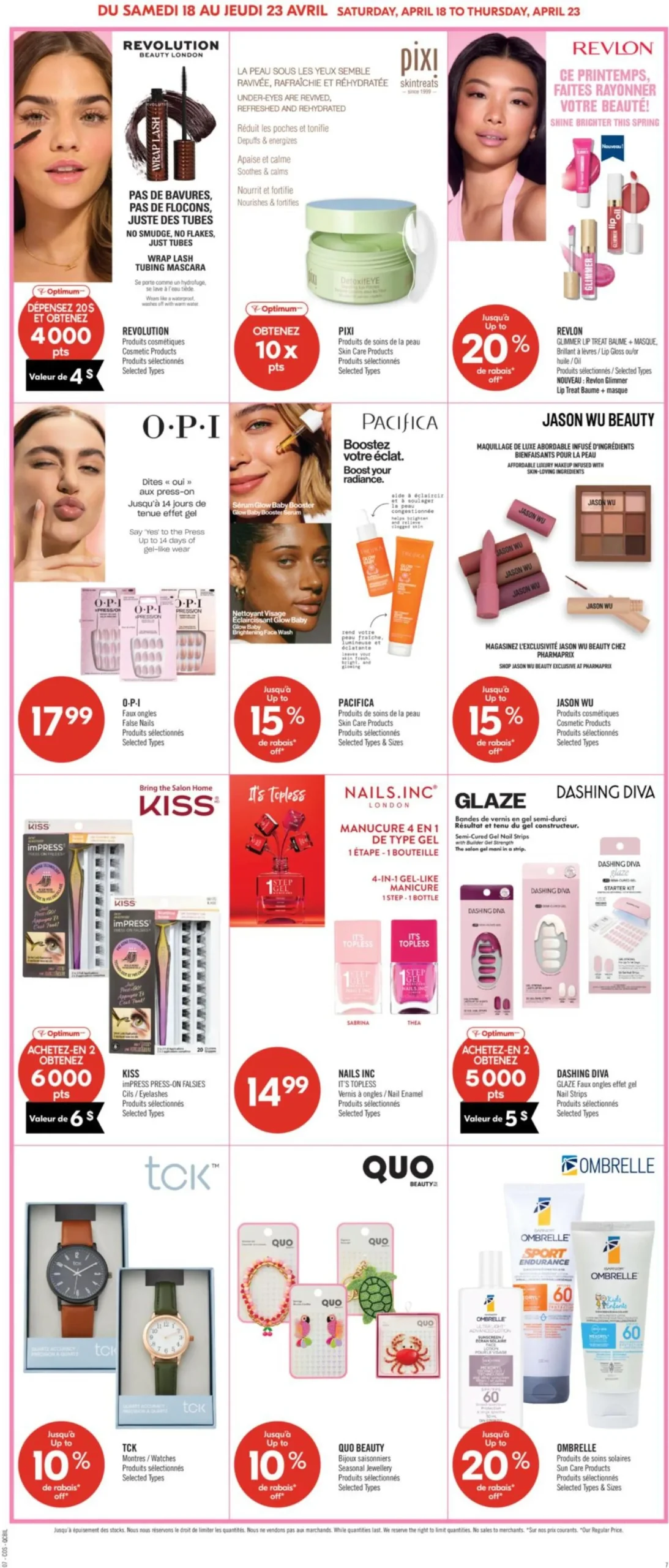 Page 12 de la Circulaire Pharmaprix du 18 au 23 avril 2026