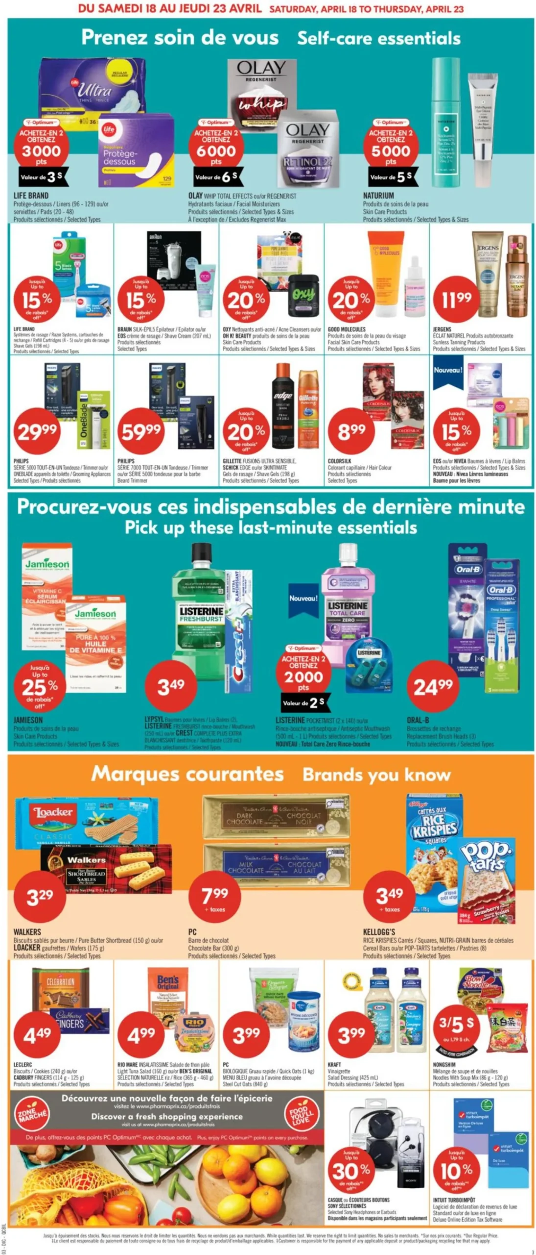 Page 15 de la Circulaire Pharmaprix du 18 au 23 avril 2026