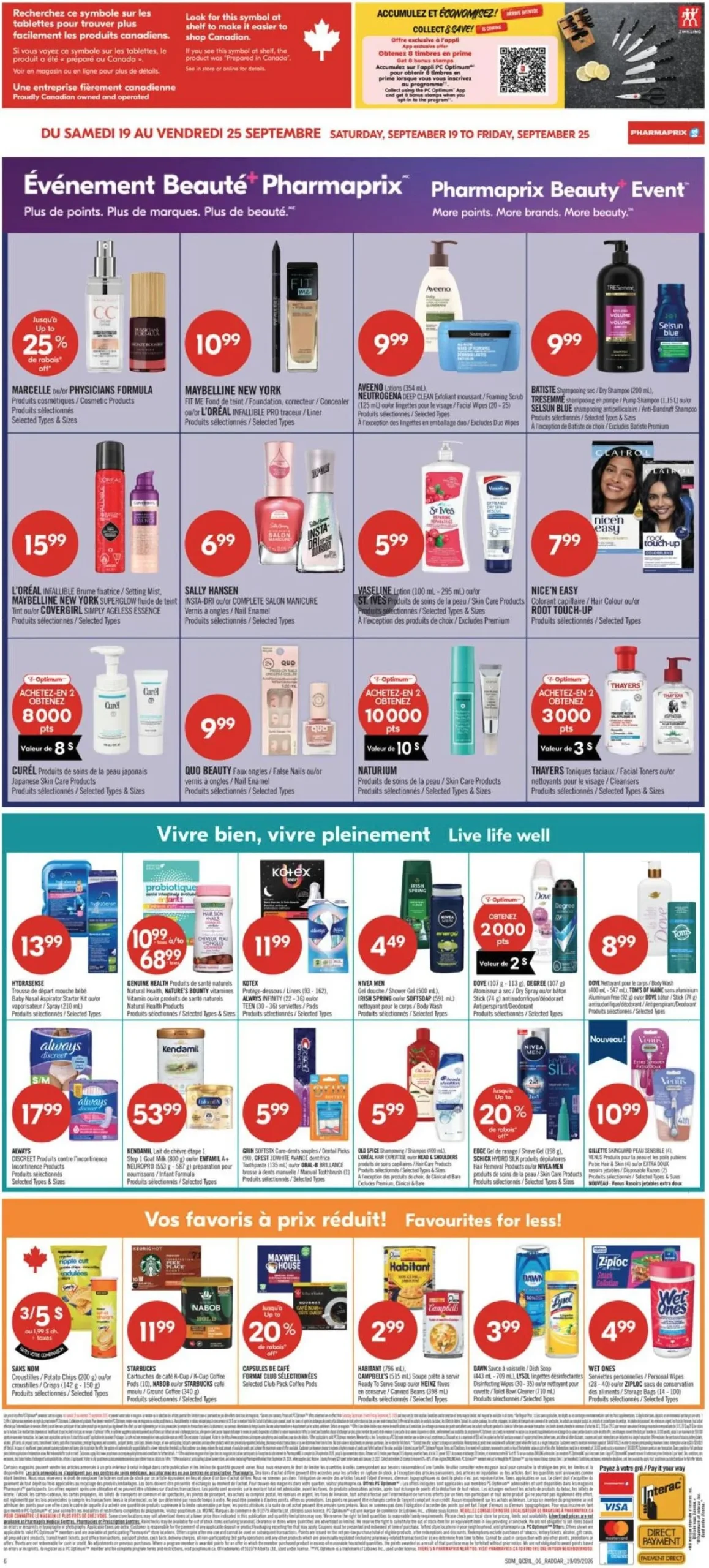 Page 3 de la Circulaire Pharmaprix du 19 au 24 septembre 2026
