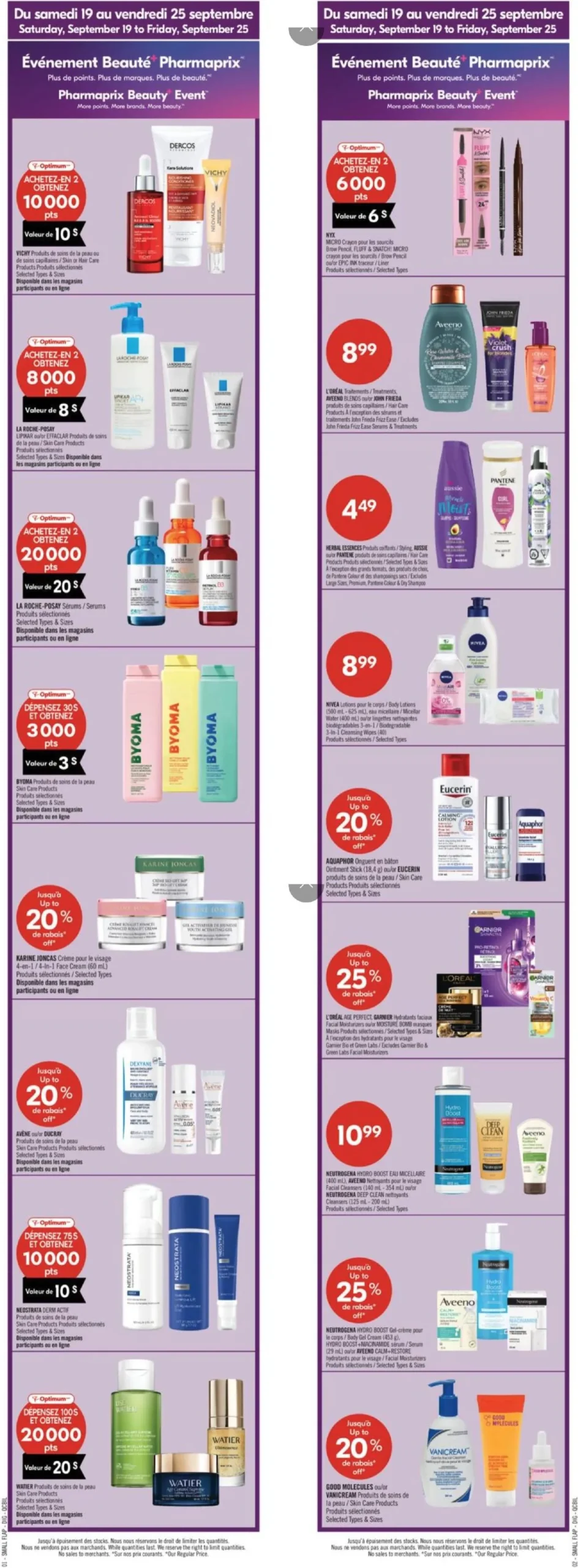 Page 4 de la Circulaire Pharmaprix du 19 au 24 septembre 2026