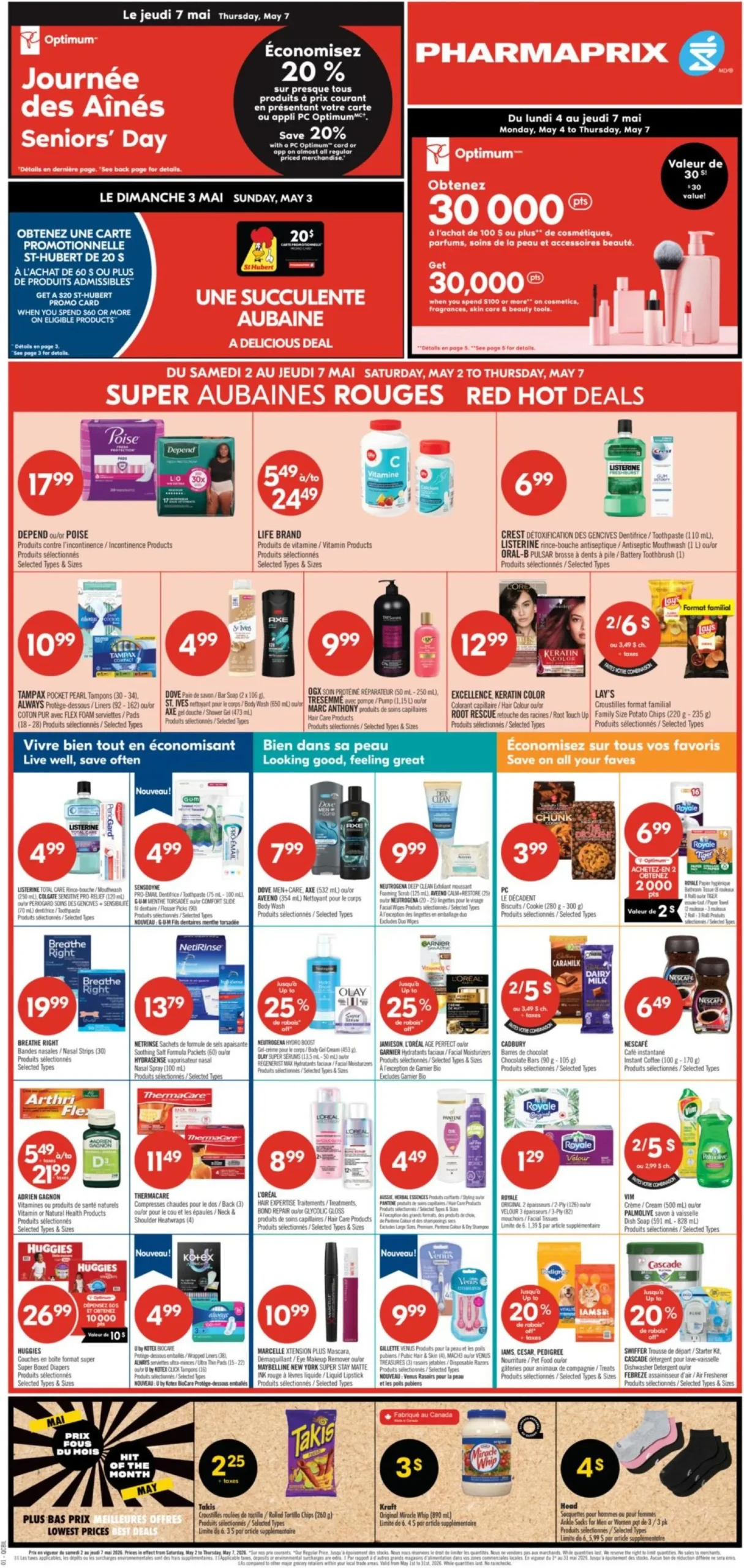 Page 1 de la Circulaire Pharmaprix du 2 au 7 mai 2026