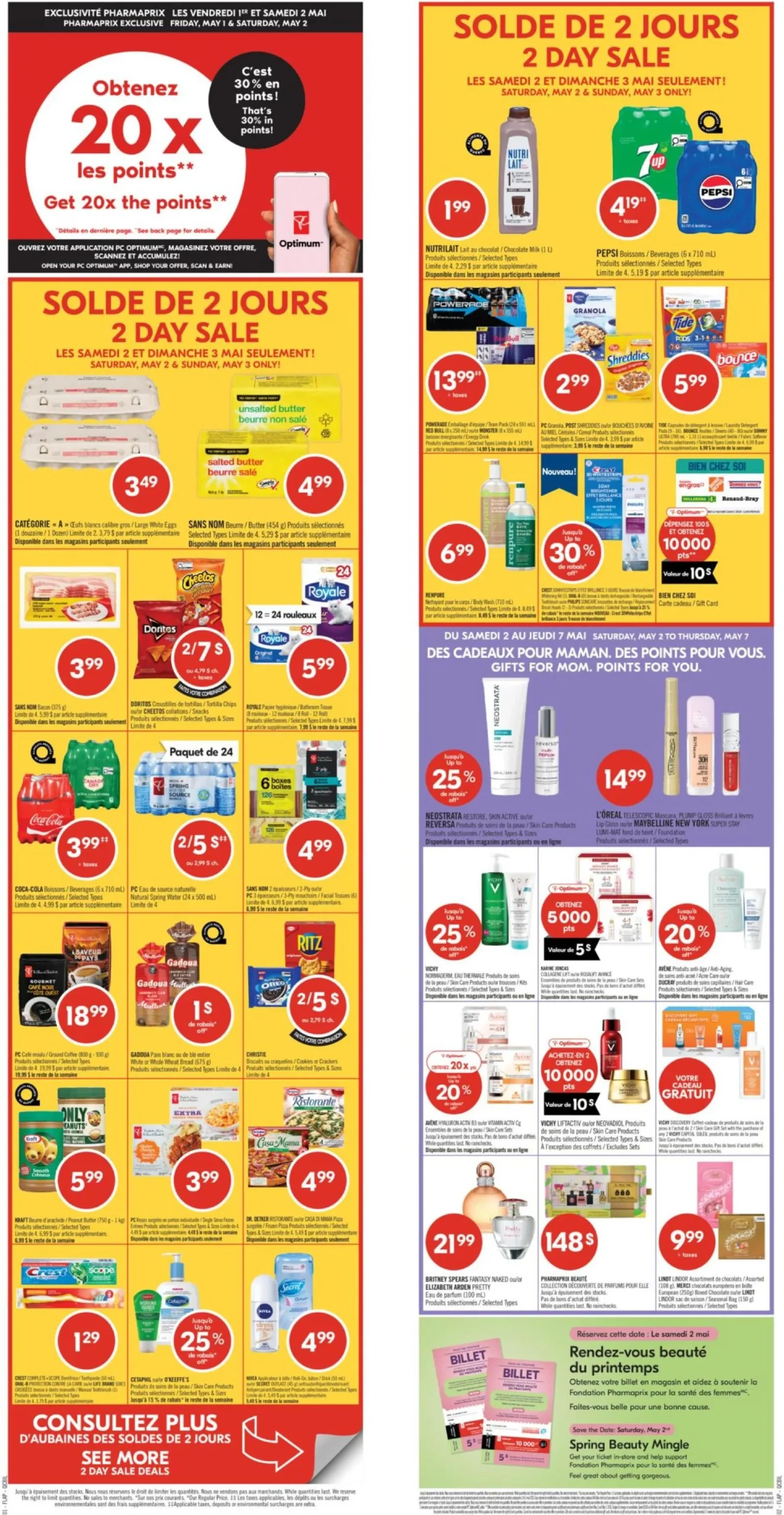 Page 2 de la Circulaire Pharmaprix du 2 au 7 mai 2026