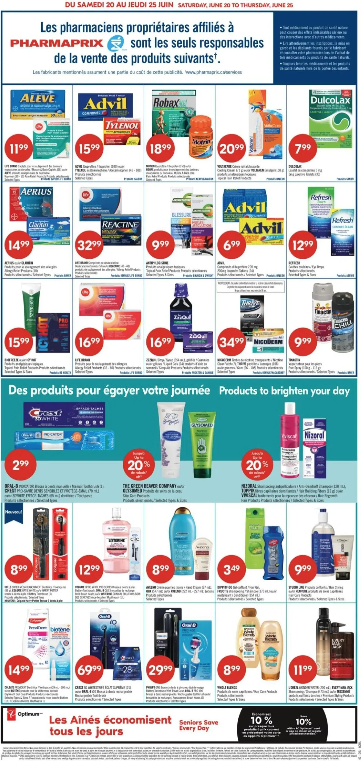 Page 4 de la Circulaire Pharmaprix du 20 au 25 juin 2026