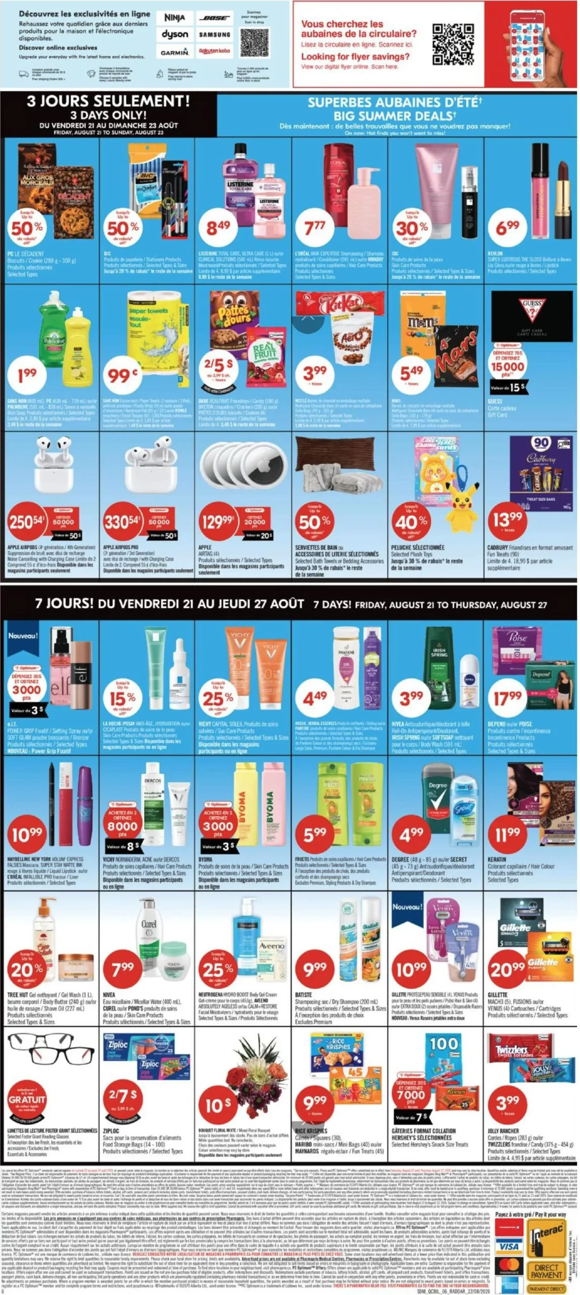 Page 2 de la Circulaire Pharmaprix du 22 au 27 août 2026