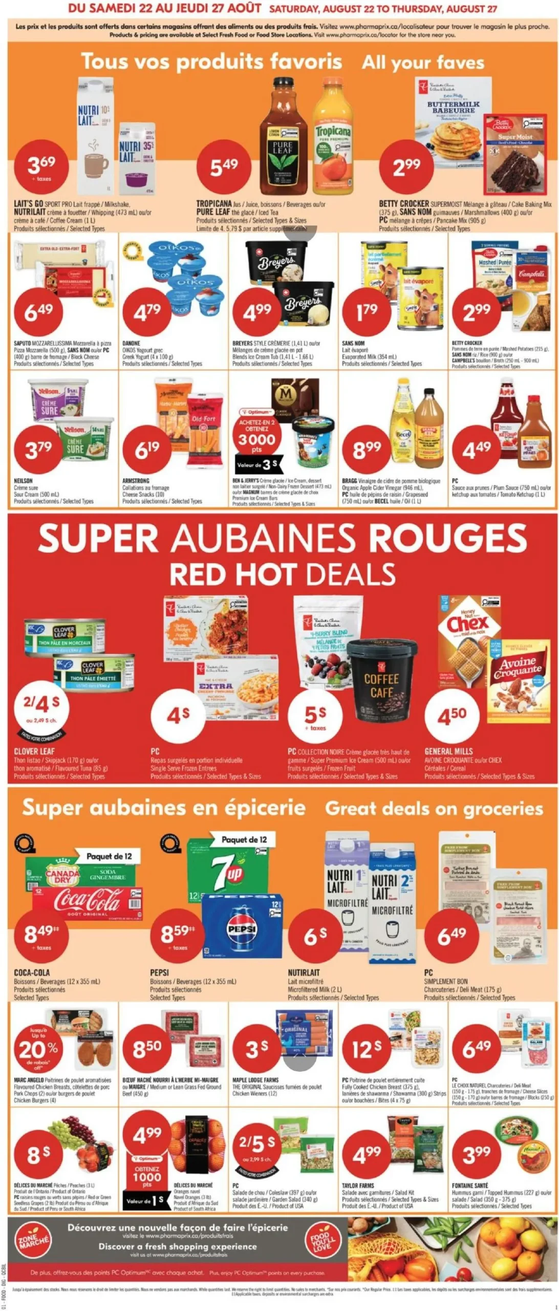Page 4 de la Circulaire Pharmaprix du 22 au 27 août 2026