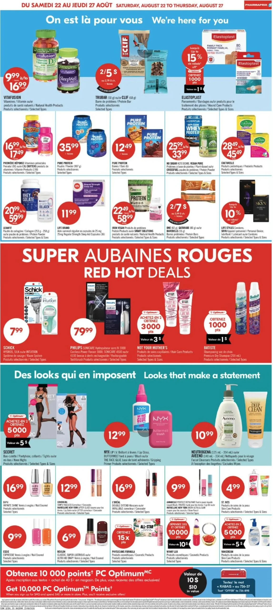 Page 9 de la Circulaire Pharmaprix du 22 au 27 août 2026