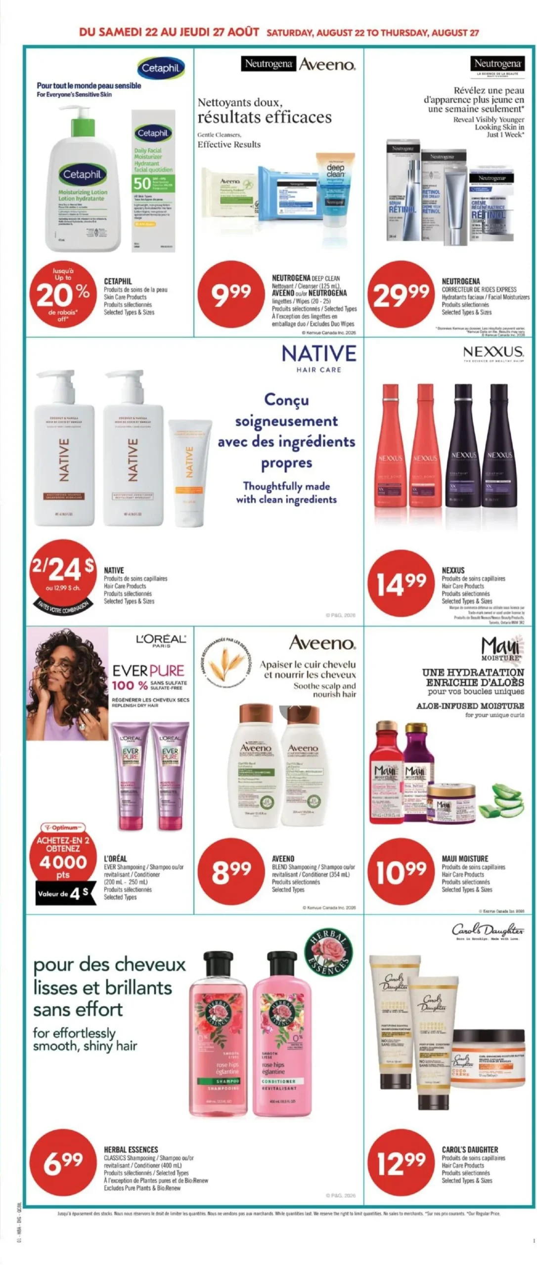 Page 11 de la Circulaire Pharmaprix du 22 au 27 août 2026