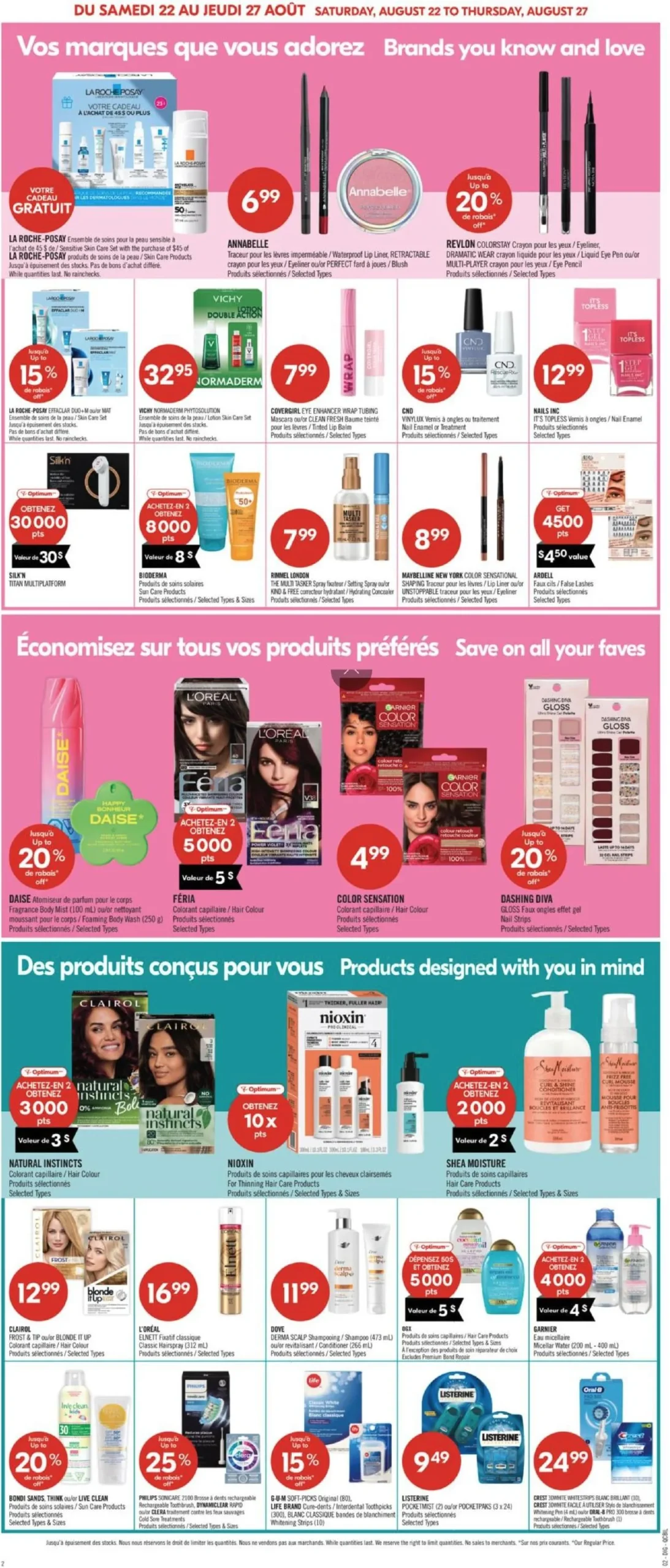 Page 16 de la Circulaire Pharmaprix du 22 au 27 août 2026