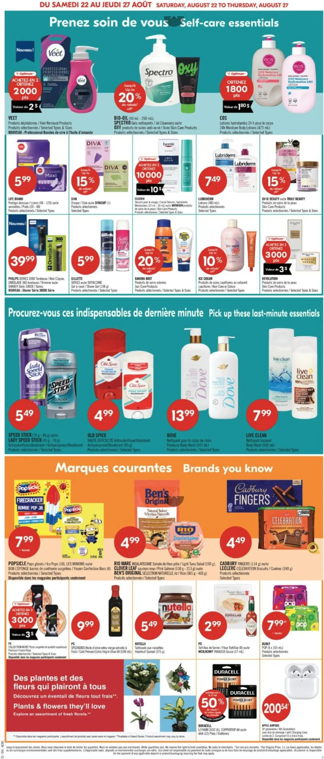Page 17 de la Circulaire Pharmaprix du 22 au 27 août 2026