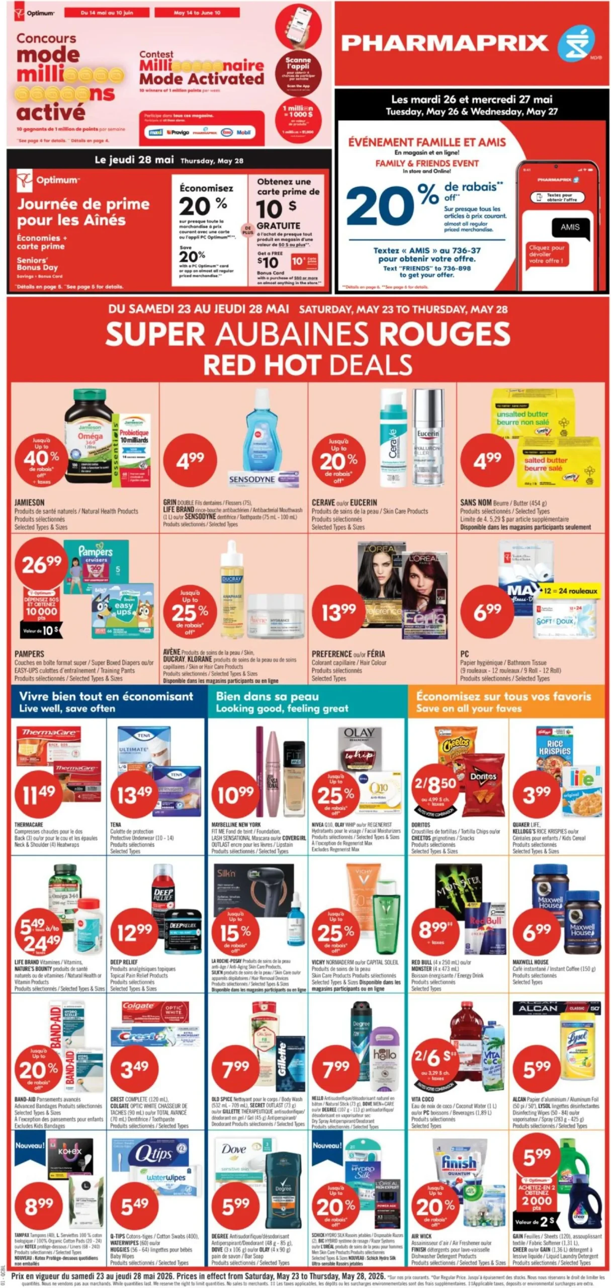 Page 1 de la Circulaire Pharmaprix du 23 au 28 mai 2026