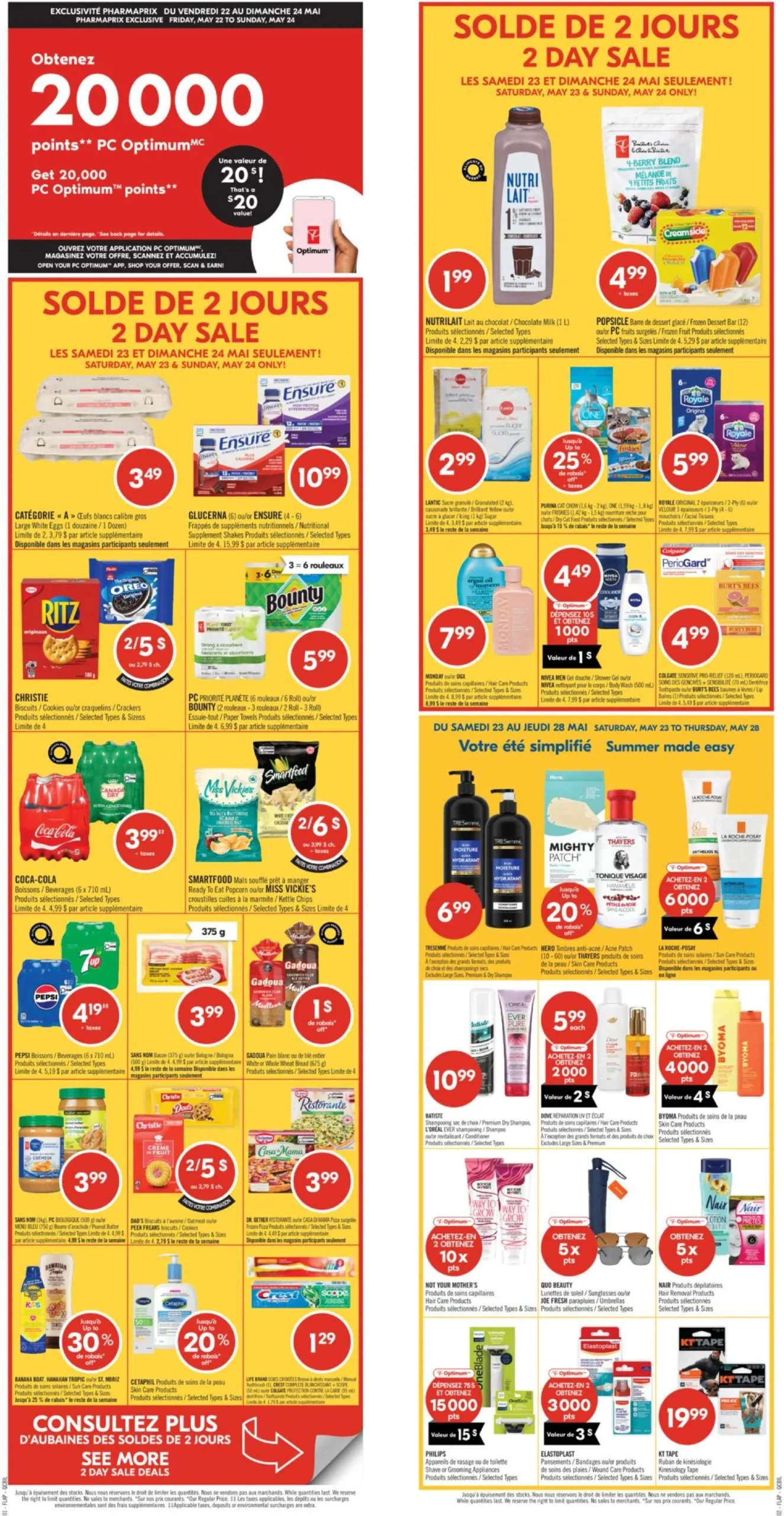 Page 2 de la Circulaire Pharmaprix du 23 au 28 mai 2026