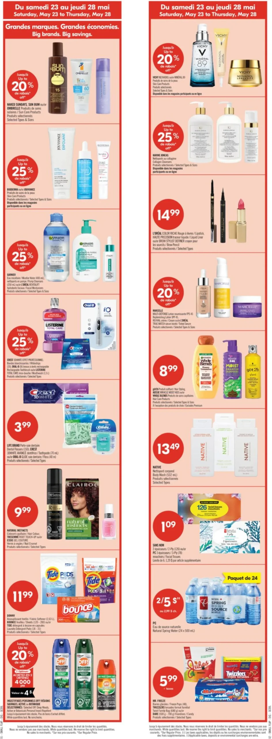 Page 3 de la Circulaire Pharmaprix du 23 au 28 mai 2026