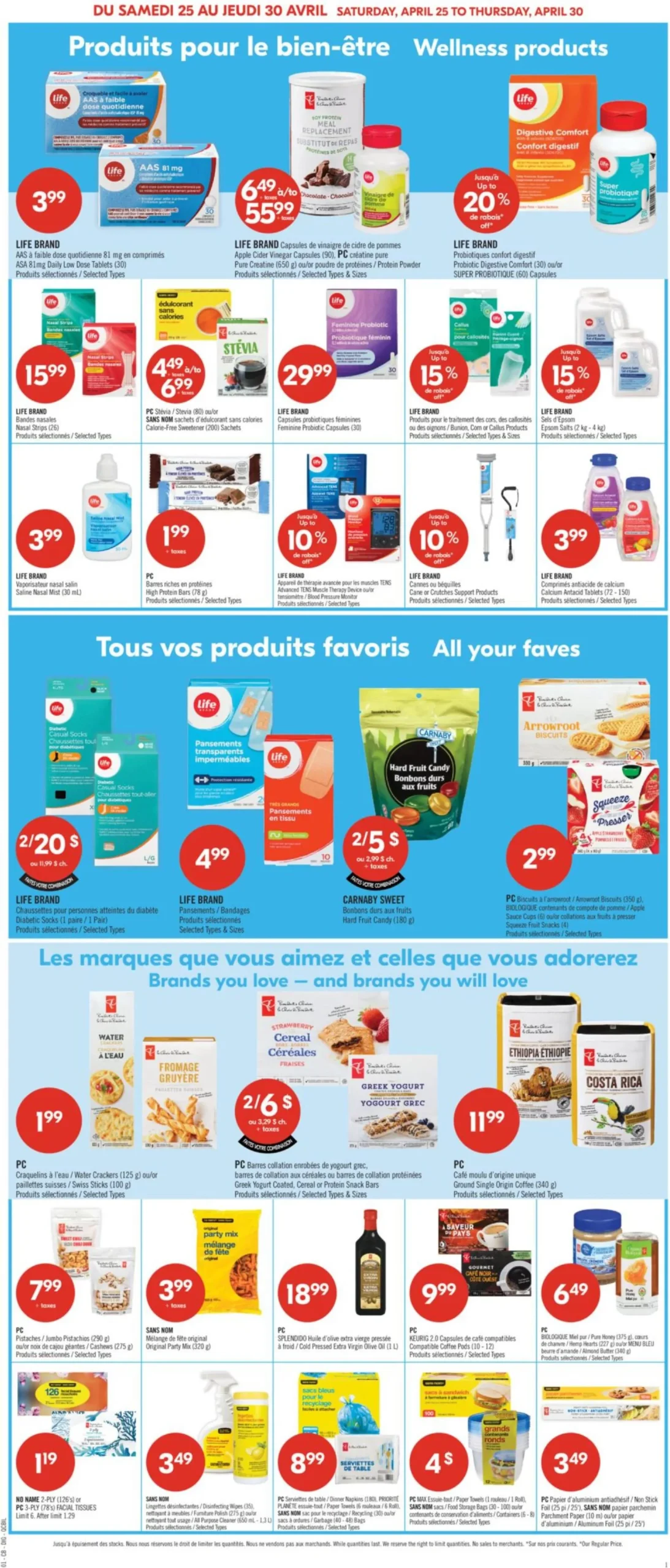 Page 14 de la Circulaire Pharmaprix du 25 au 30 avril 2026