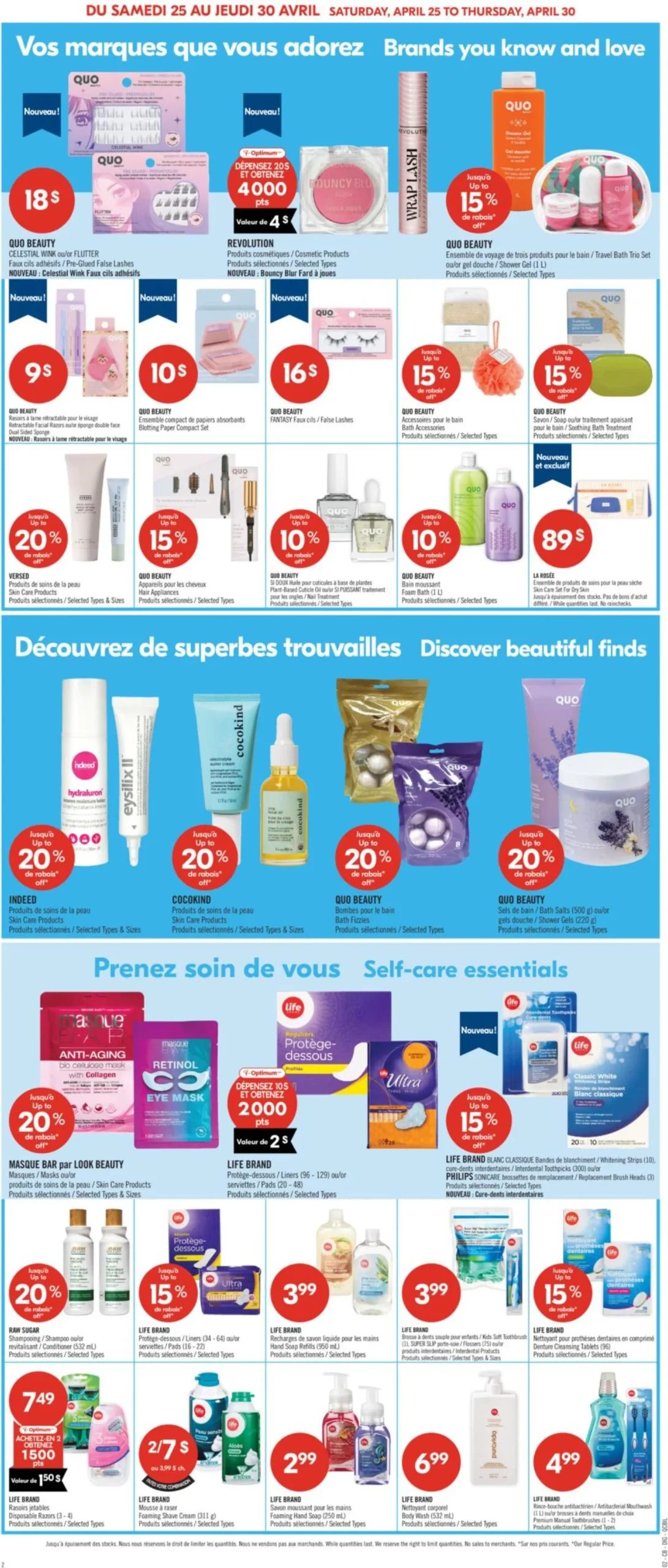 Page 15 de la Circulaire Pharmaprix du 25 au 30 avril 2026