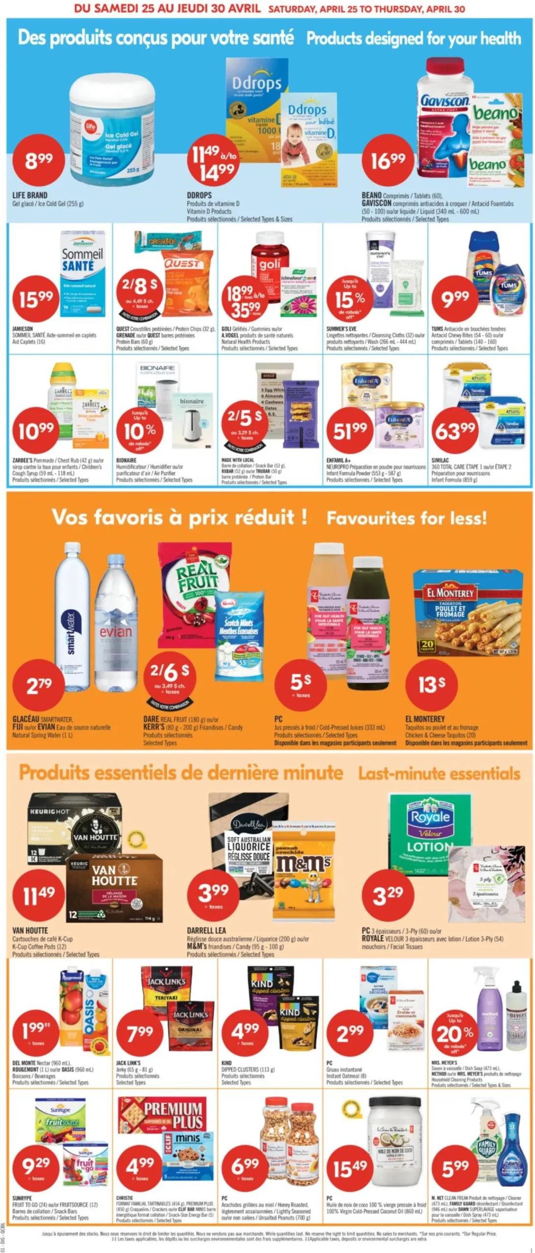 Page 16 de la Circulaire Pharmaprix du 25 au 30 avril 2026