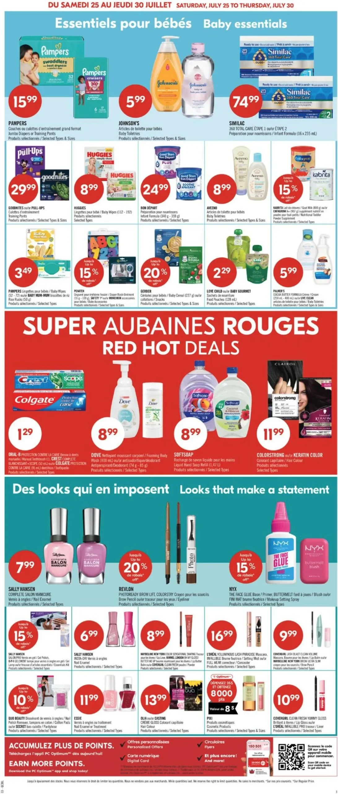 Page 10 de la Circulaire Pharmaprix du 25 au 30 juillet 2026