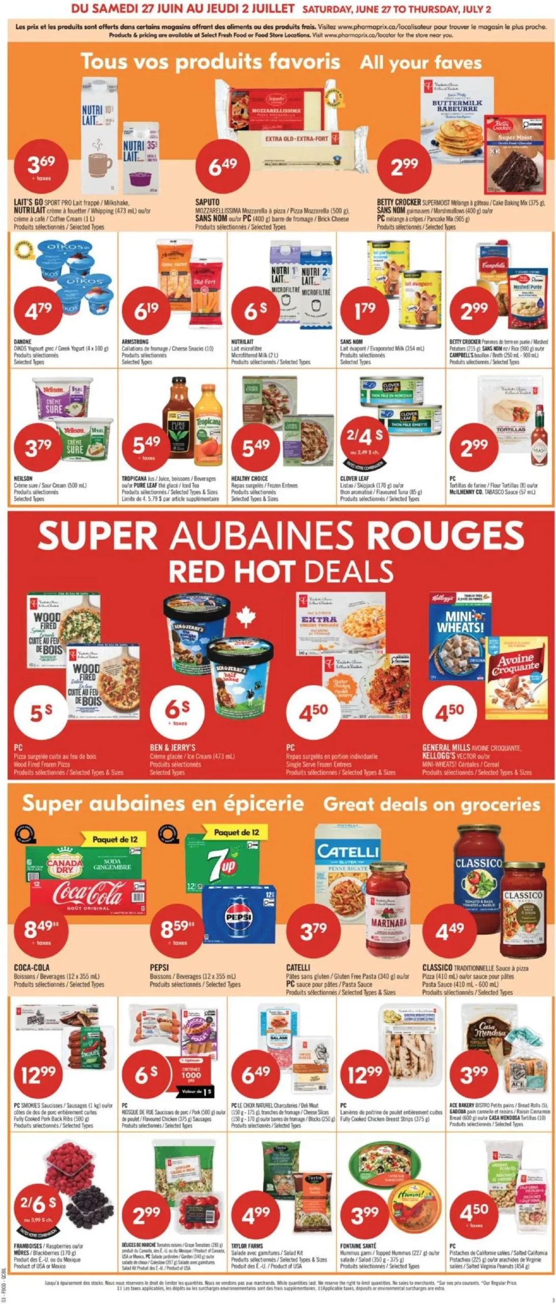 Page 5 de la Circulaire Pharmaprix du 27 juin au 2 juillet 2026
