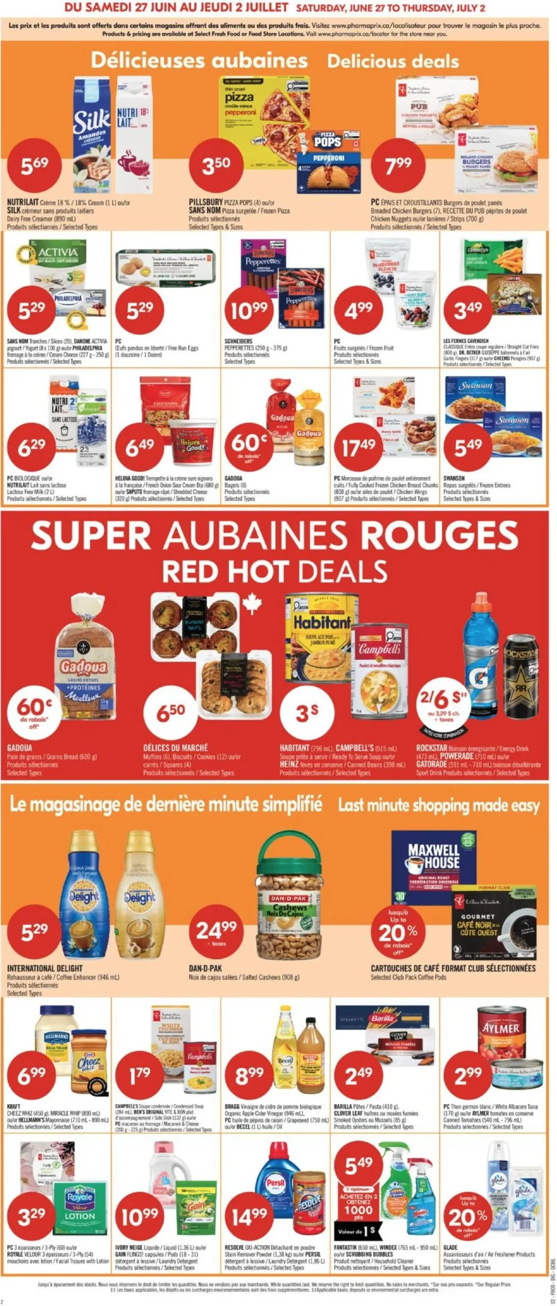 Page 6 de la Circulaire Pharmaprix du 27 juin au 2 juillet 2026