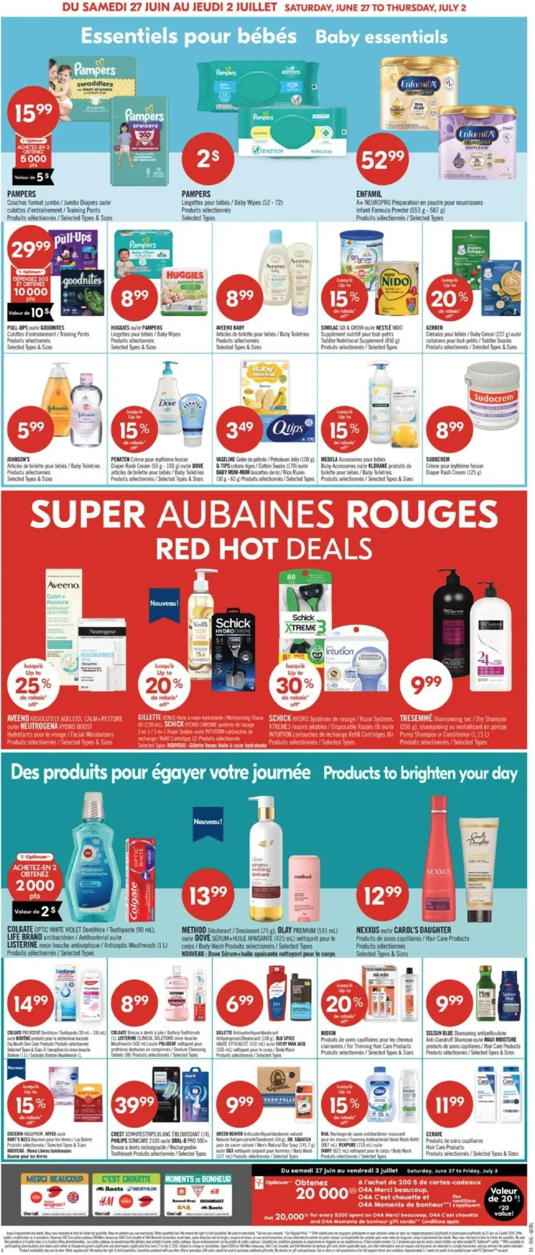 Page 10 de la Circulaire Pharmaprix du 27 juin au 2 juillet 2026