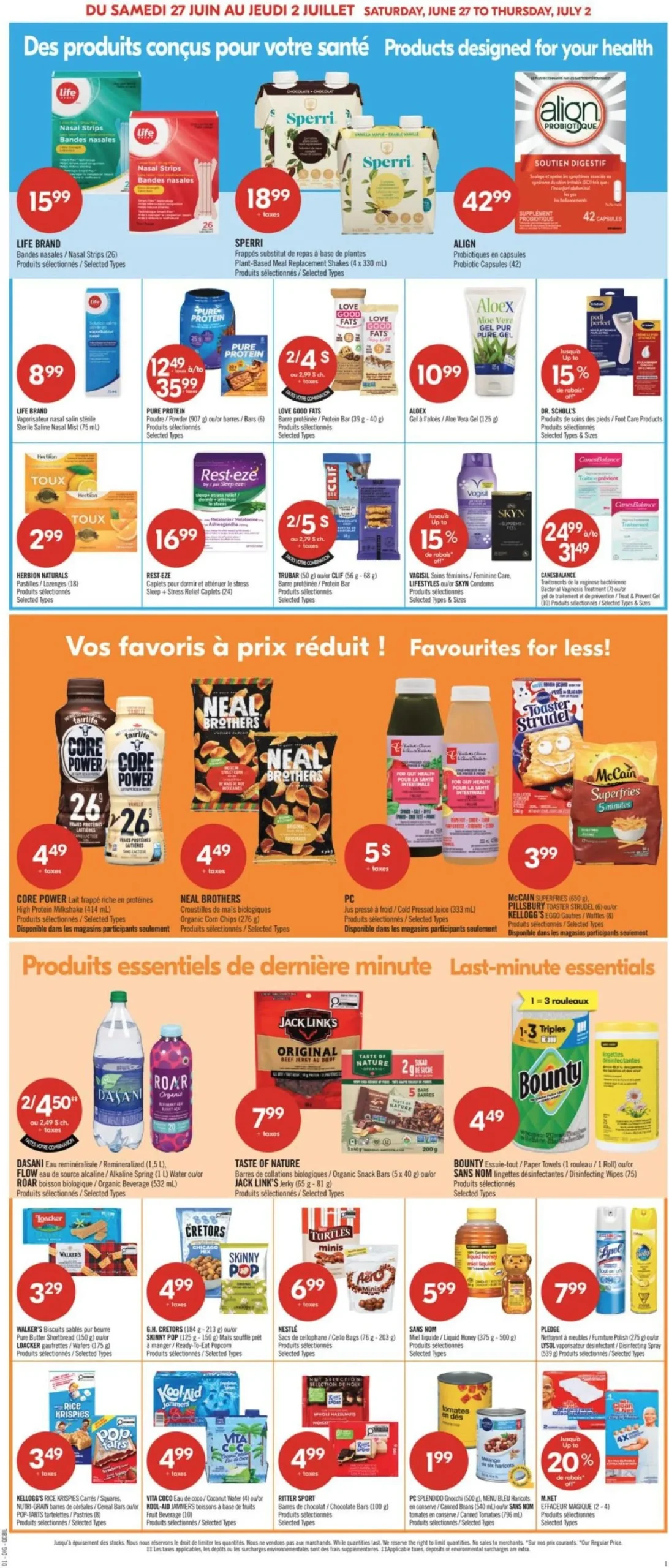 Page 13 de la Circulaire Pharmaprix du 27 juin au 2 juillet 2026