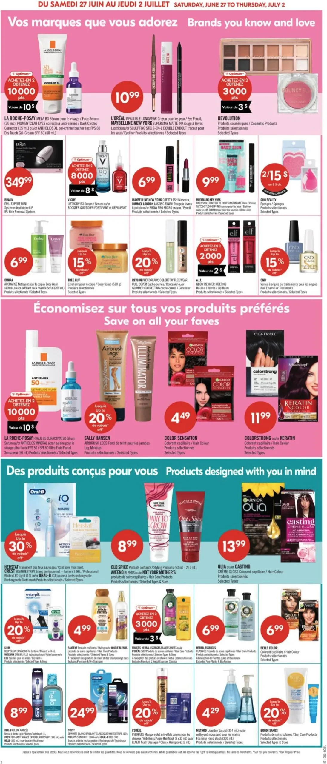 Page 14 de la Circulaire Pharmaprix du 27 juin au 2 juillet 2026