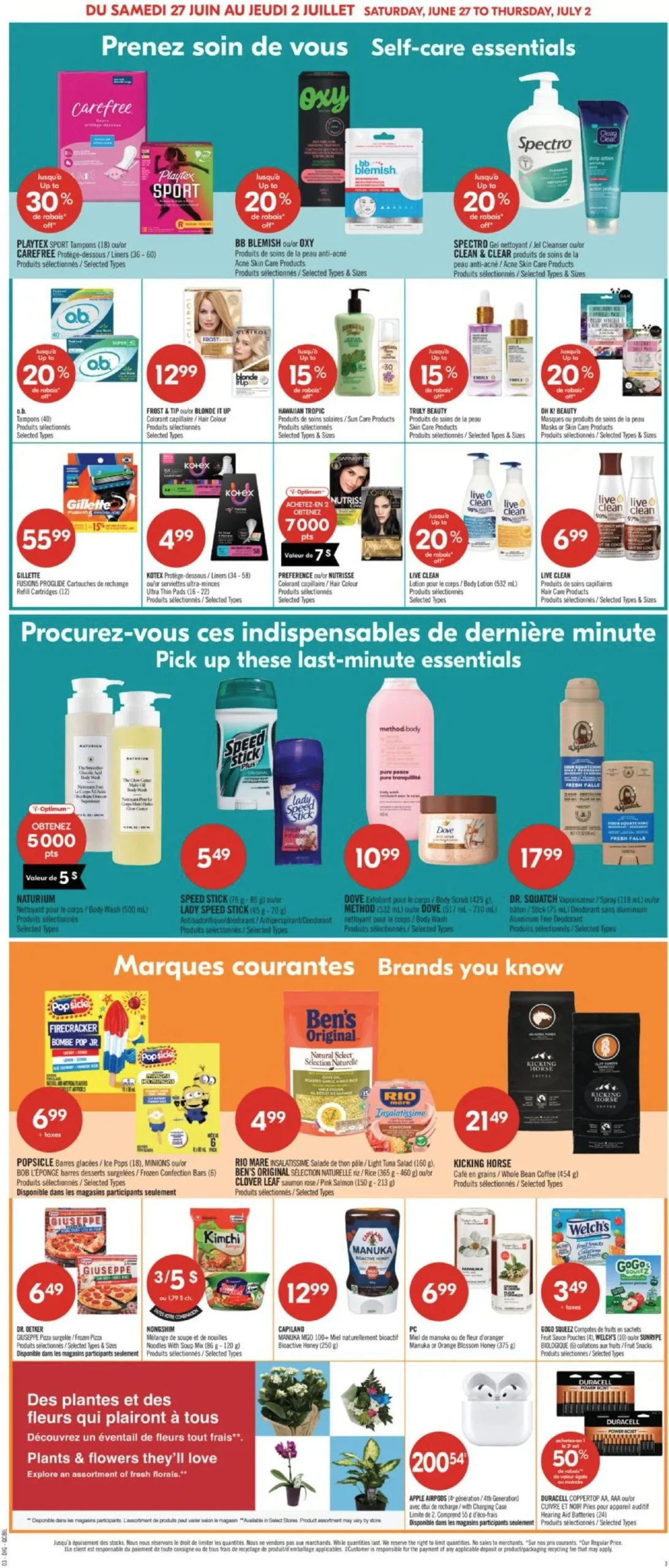 Page 15 de la Circulaire Pharmaprix du 27 juin au 2 juillet 2026