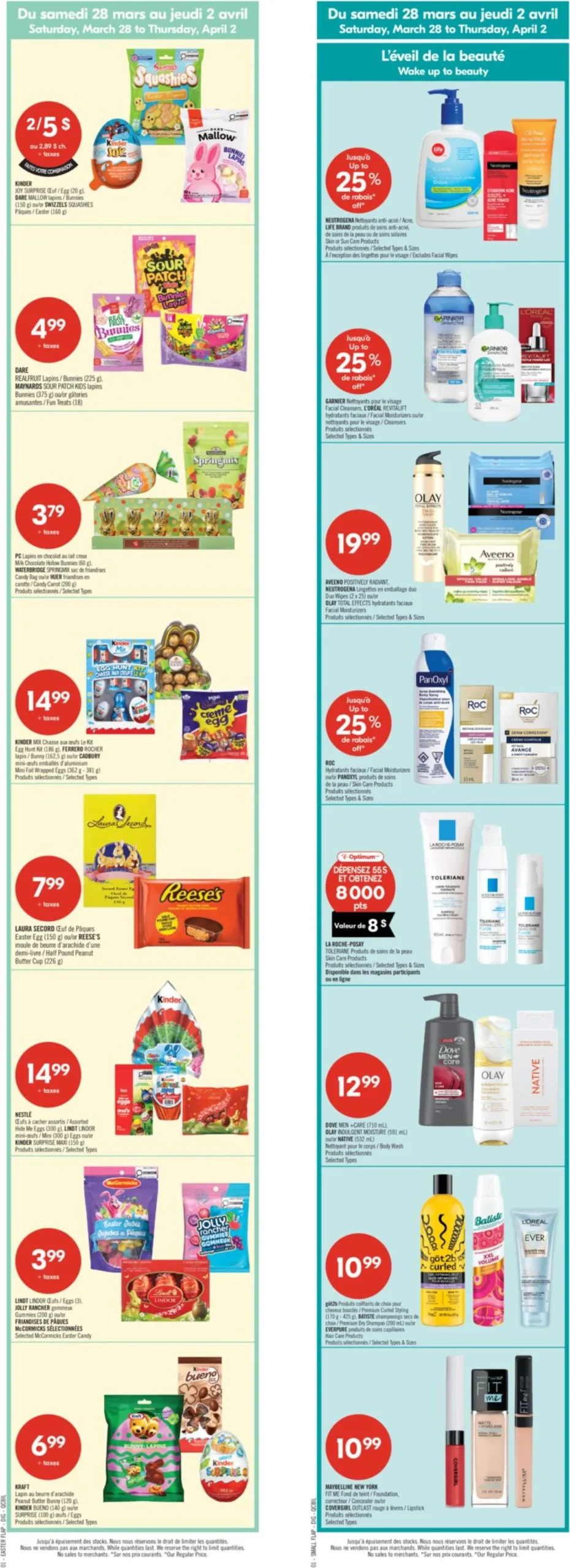 Page 3 de la Circulaire Pharmaprix du 28 mars au 2 avril 2026
