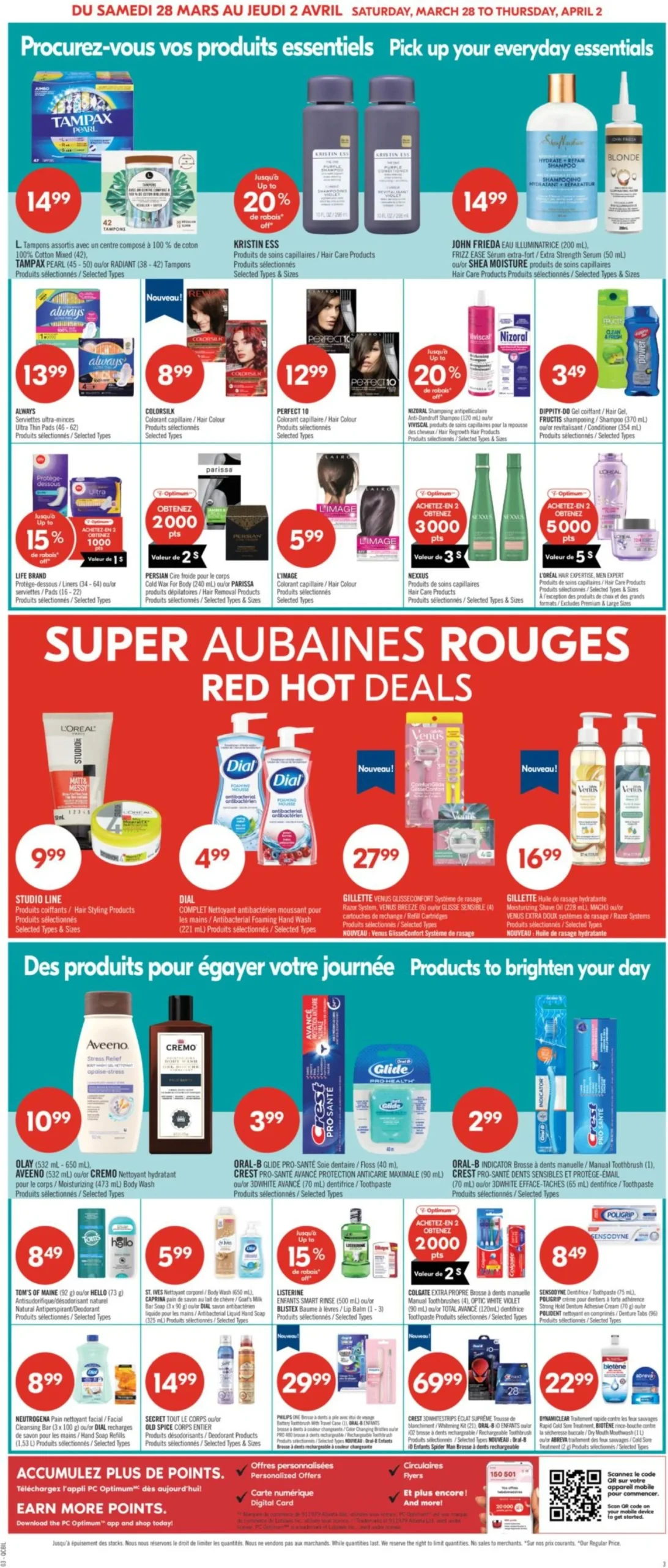 Page 8 de la Circulaire Pharmaprix du 28 mars au 2 avril 2026