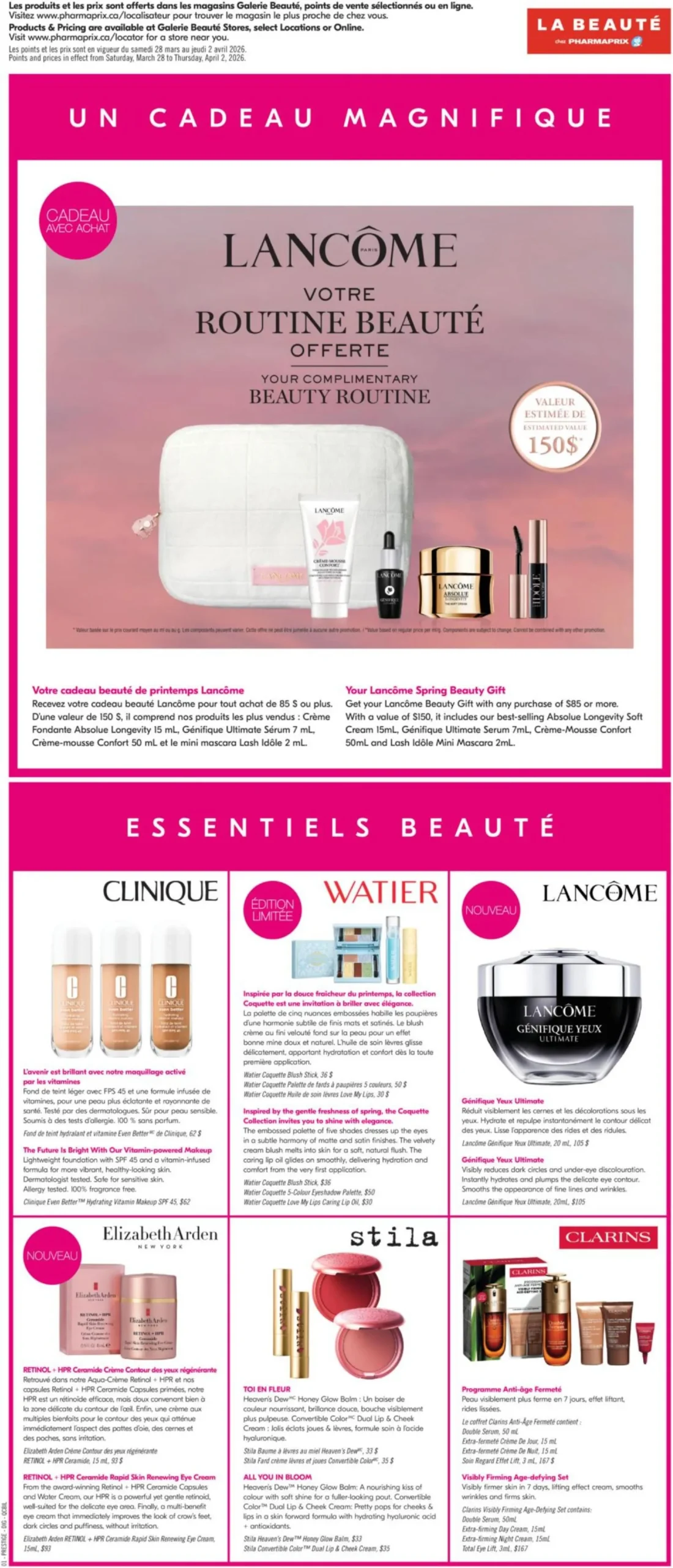 Page 10 de la Circulaire Pharmaprix du 28 mars au 2 avril 2026