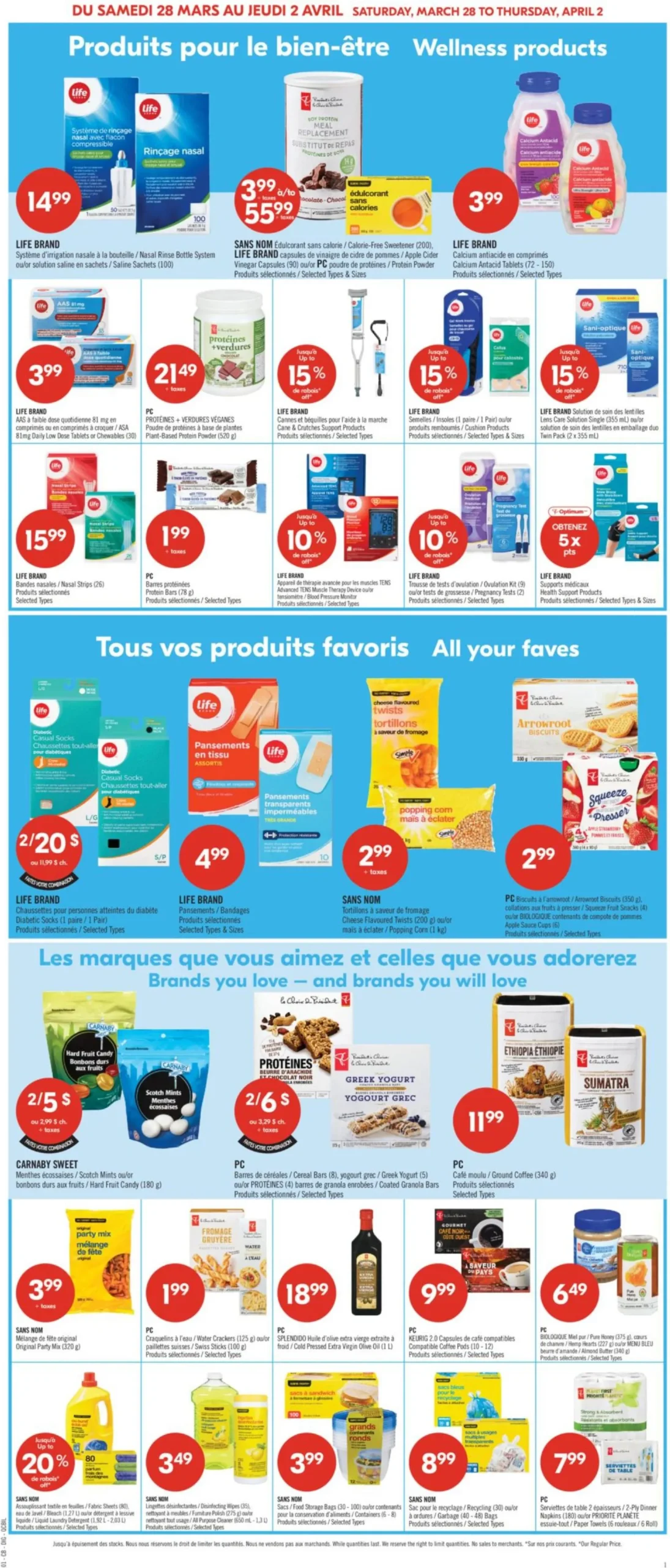 Page 13 de la Circulaire Pharmaprix du 28 mars au 2 avril 2026